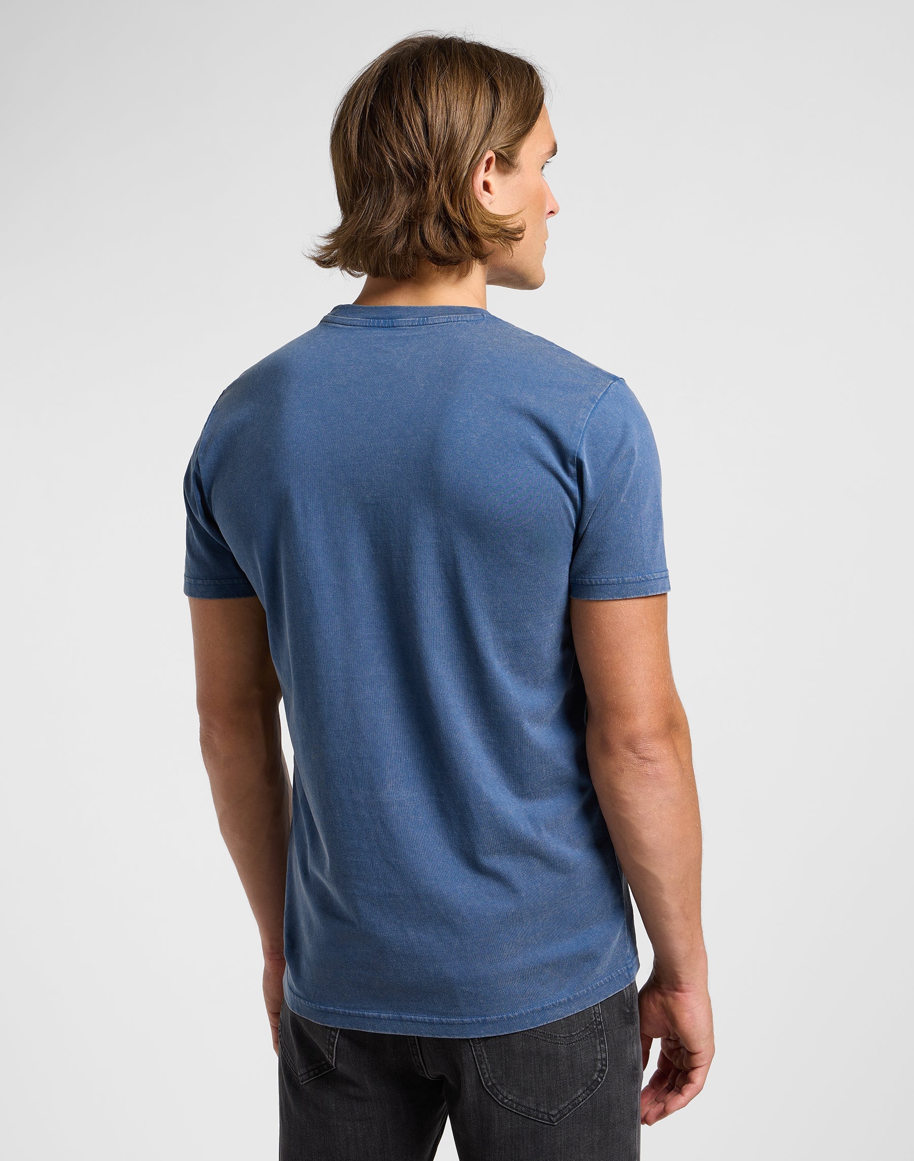 Medium Logo Tee in Orion Blue T-Shirts Lee