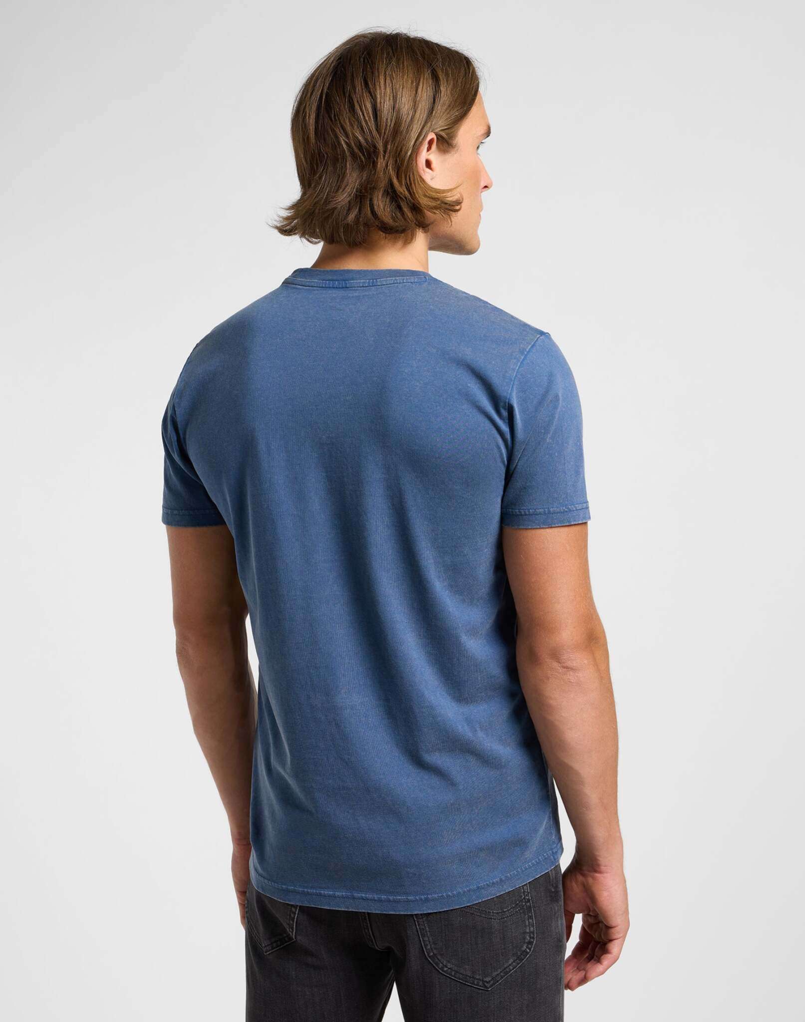 Medium Logo Tee in Orion Blue T-Shirts Lee