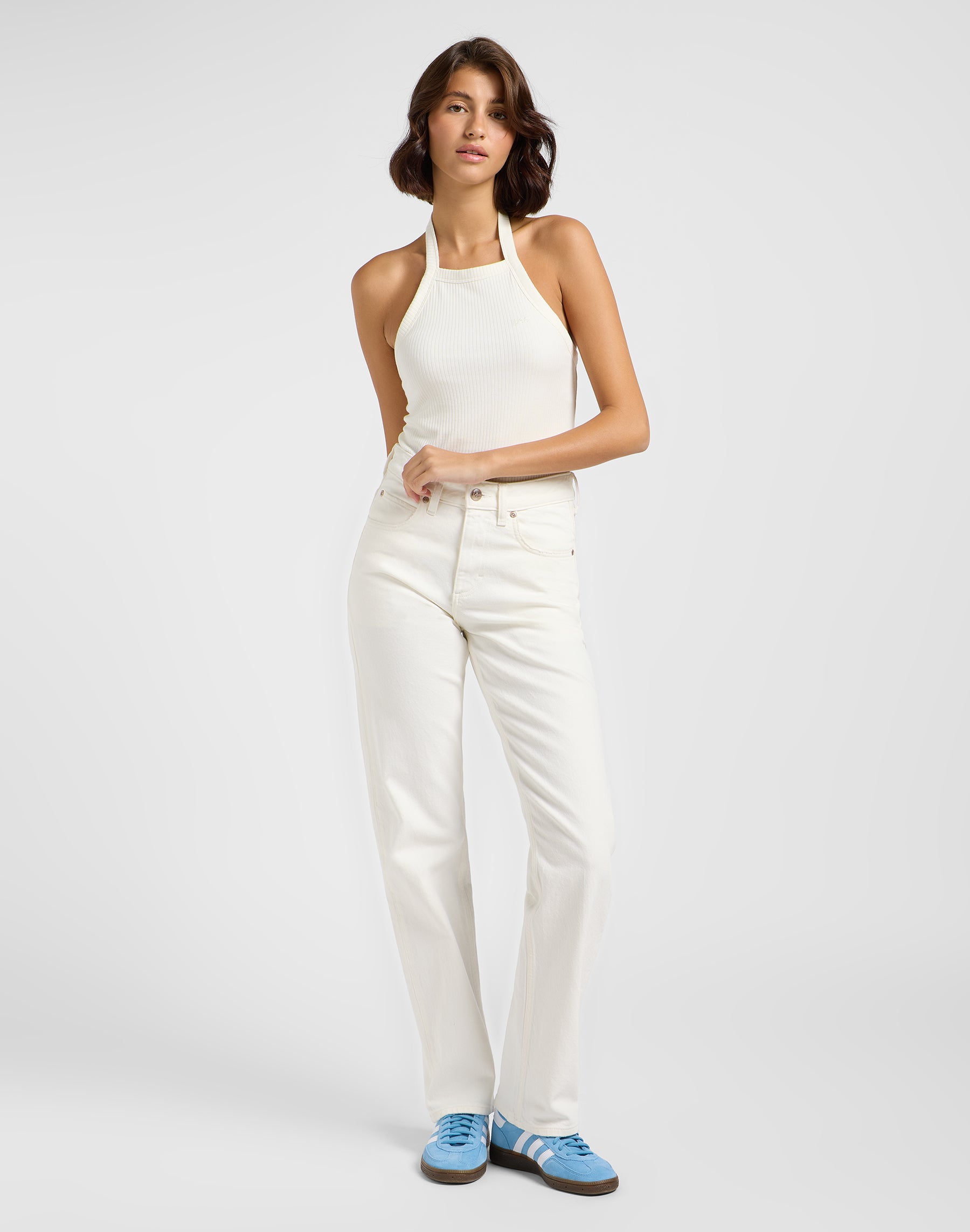 Rider Classic in Vintage White Jeans Lee