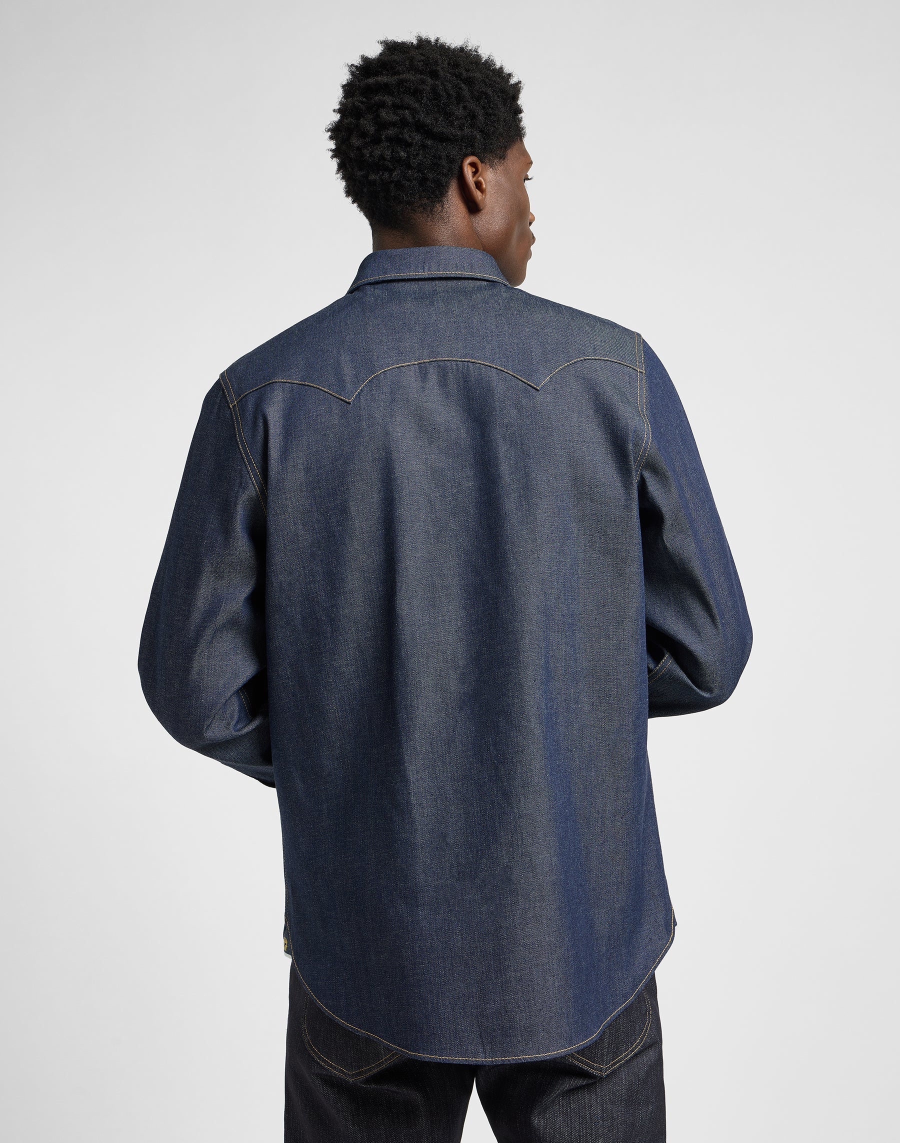 101 50S Western Shirt in Dry Blue Hemden Lee