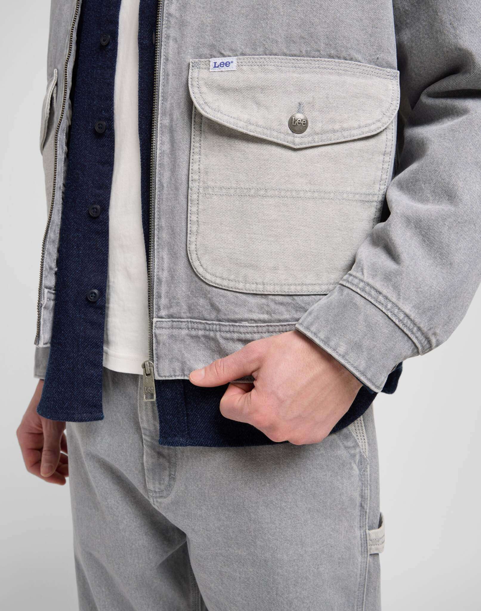 91U Utility Jacket in Gemini Grey Jacken Lee