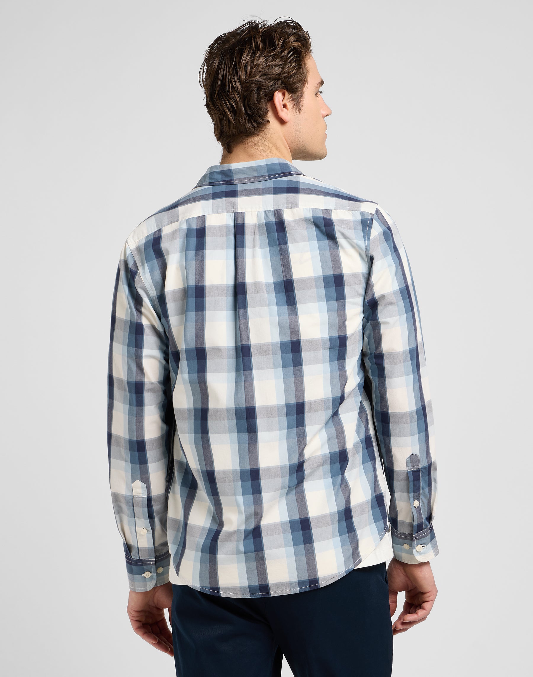 Lee Button Down in Vintage Blue Ombre Hemden Lee