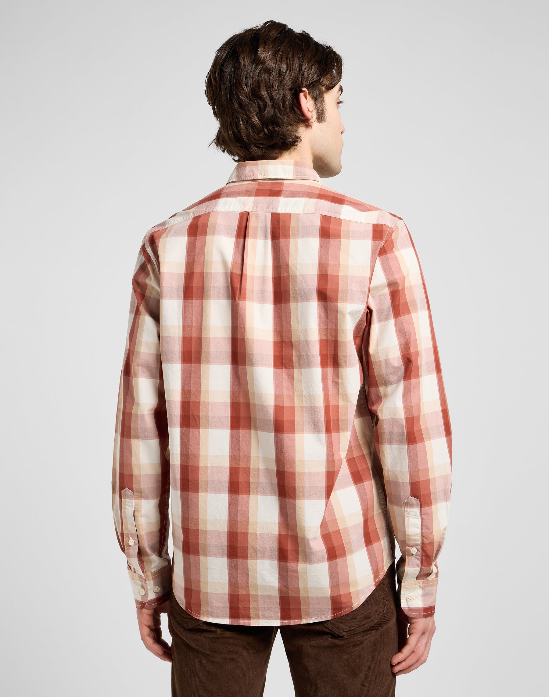 Lee Button Down in Red Clay Plaid Hemden Lee