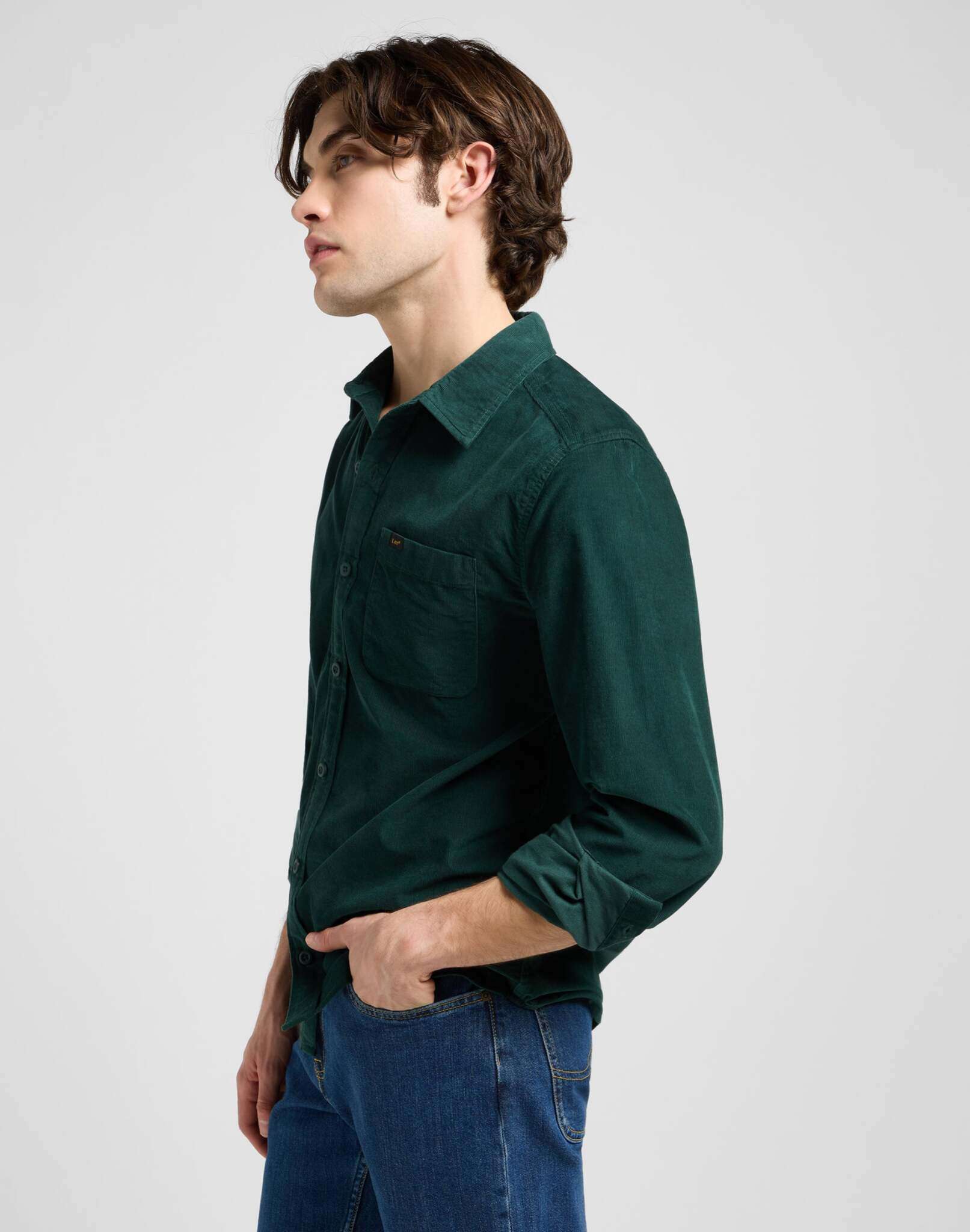 Leesure Shirt in Jade Forest Hemden Lee