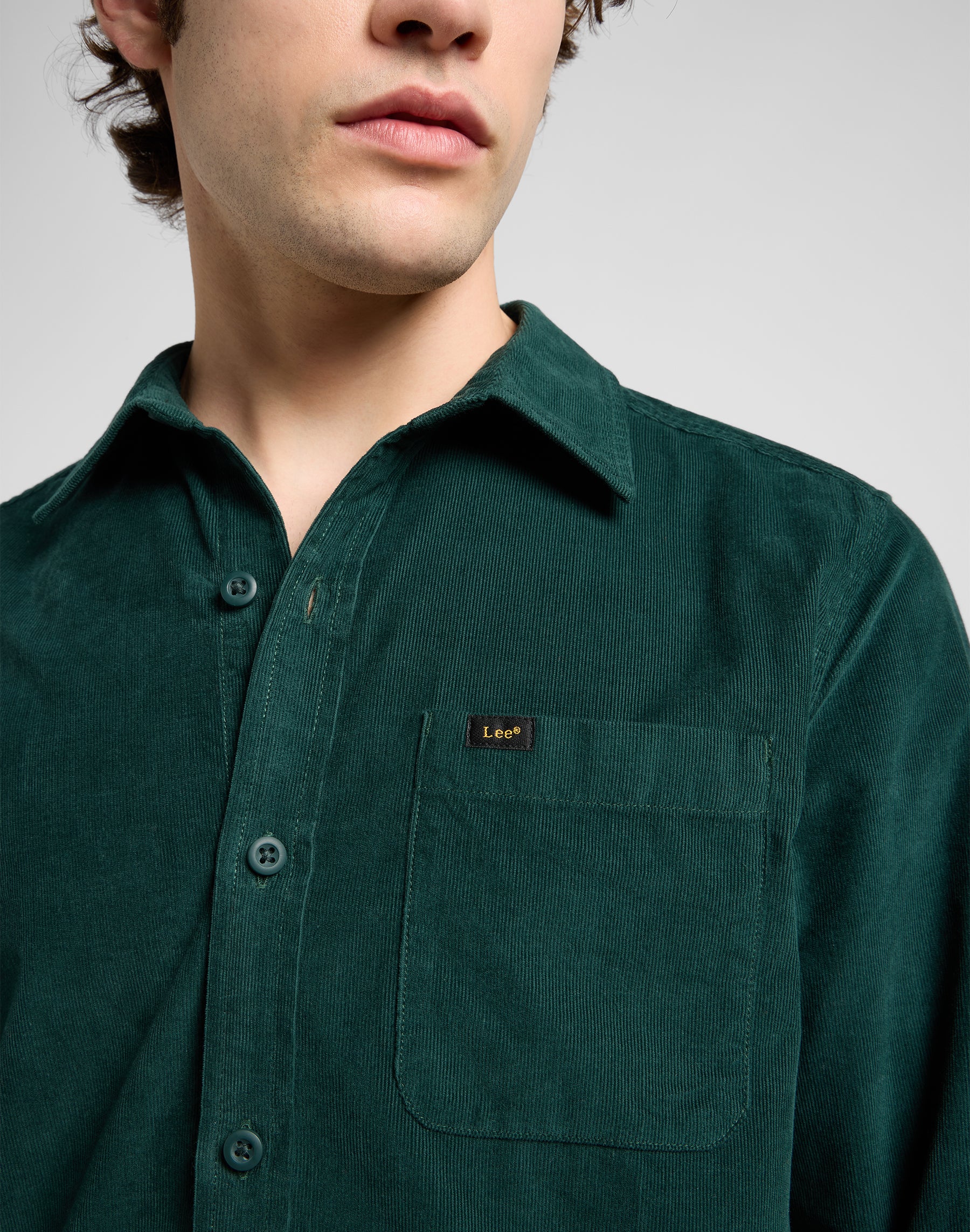Leesure Shirt in Jade Forest Hemden Lee