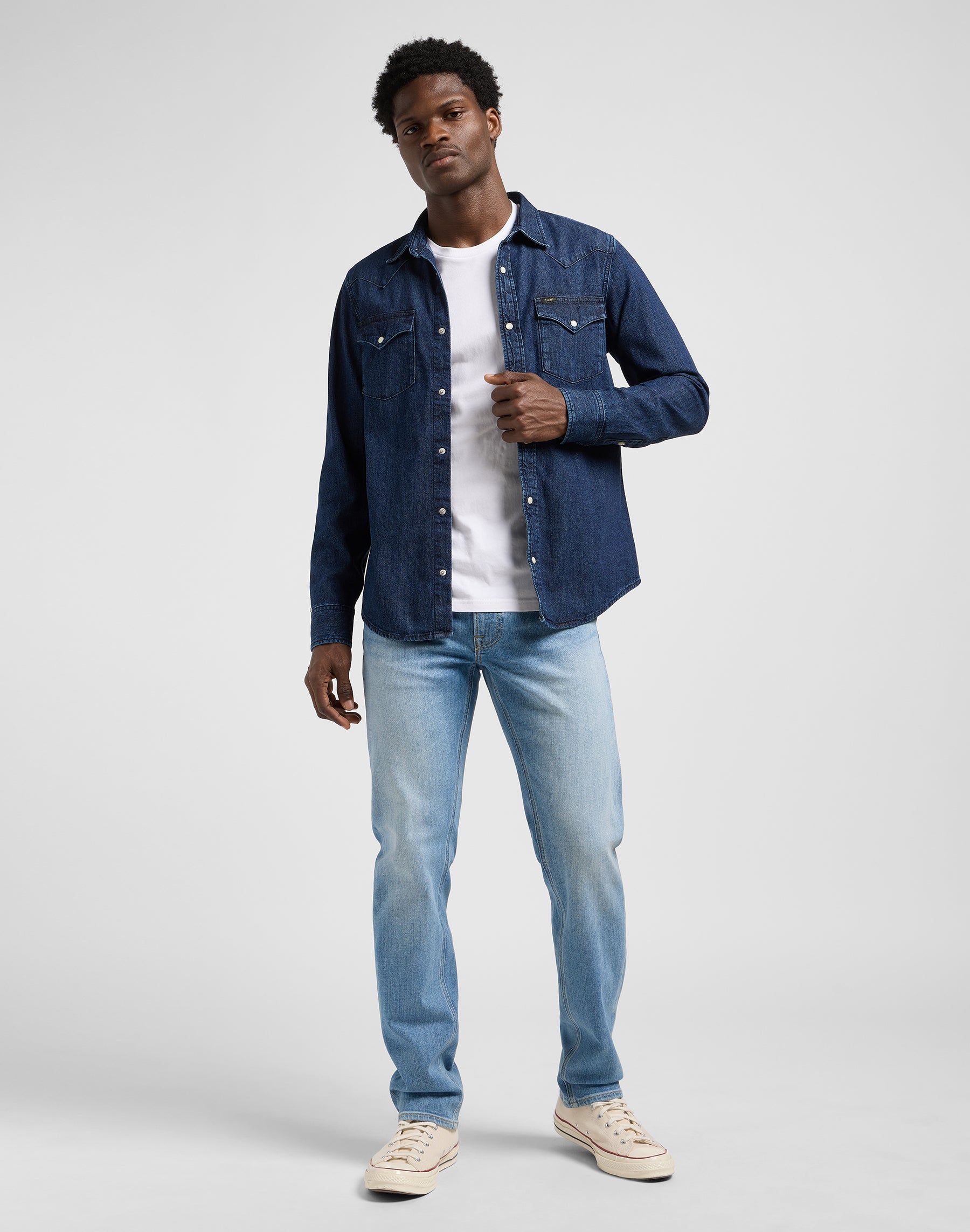 Regular Western Shirt in Rinse Hemden Lee
