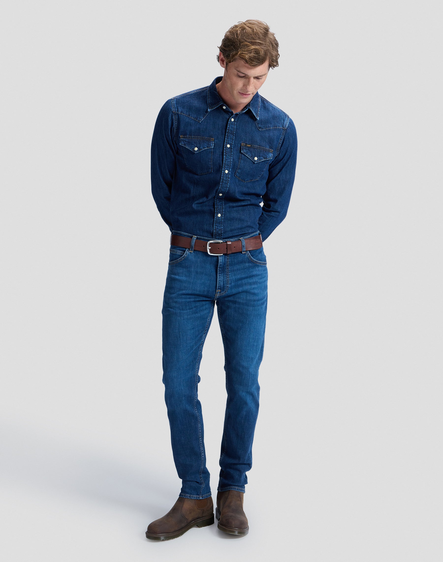 Regular Western Shirt in Rinse Hemden Lee