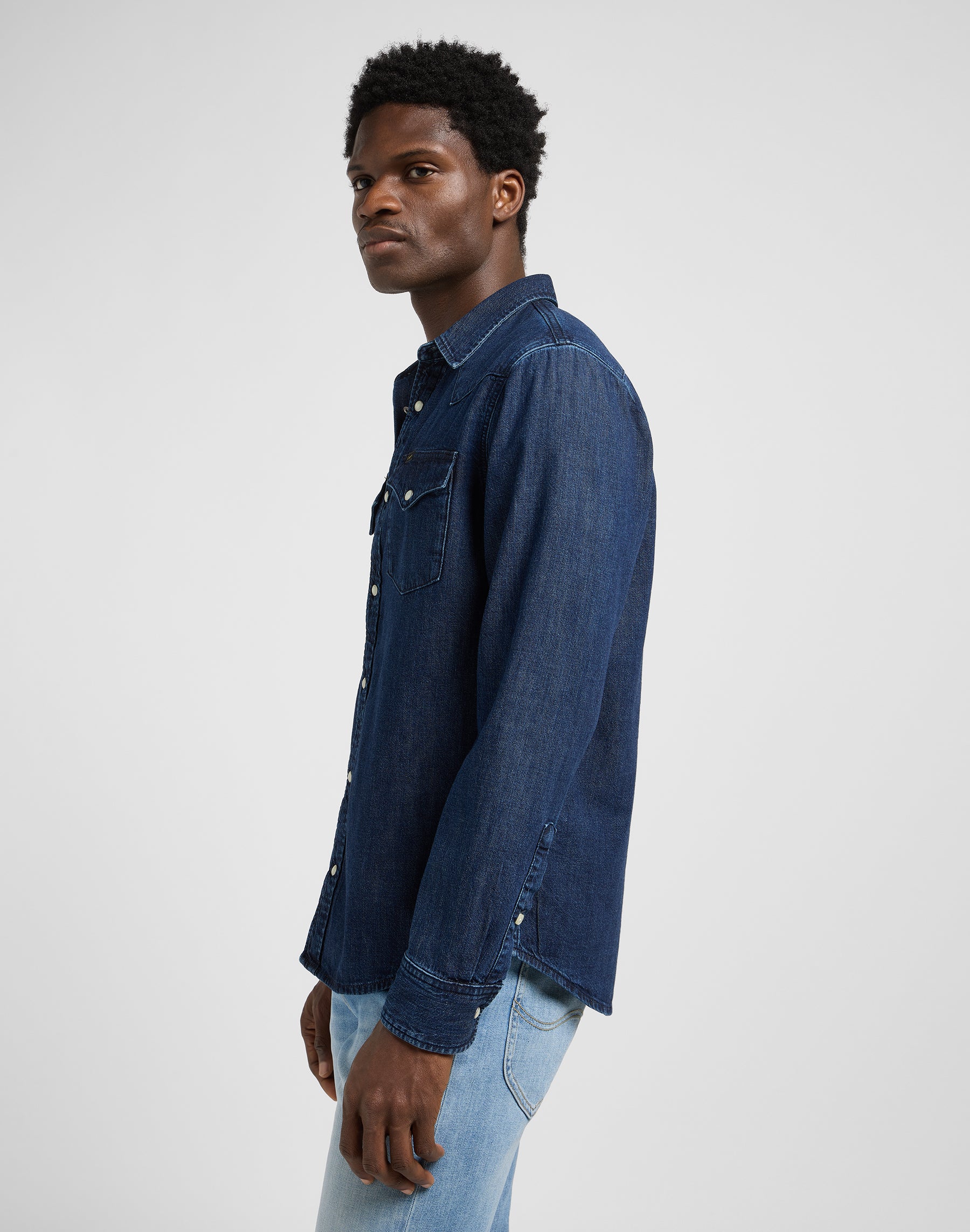 Regular Western Shirt in Rinse Hemden Lee