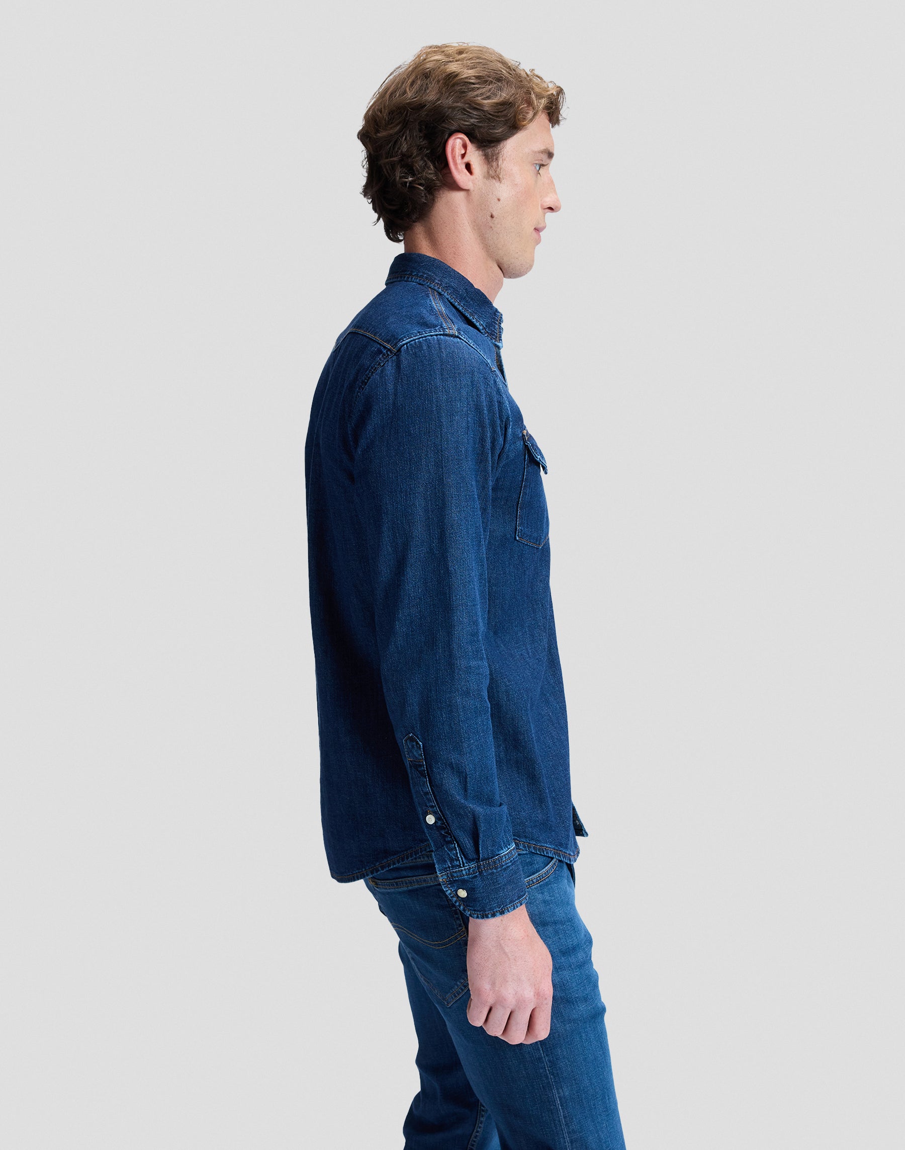 Regular Western Shirt in Rinse Hemden Lee