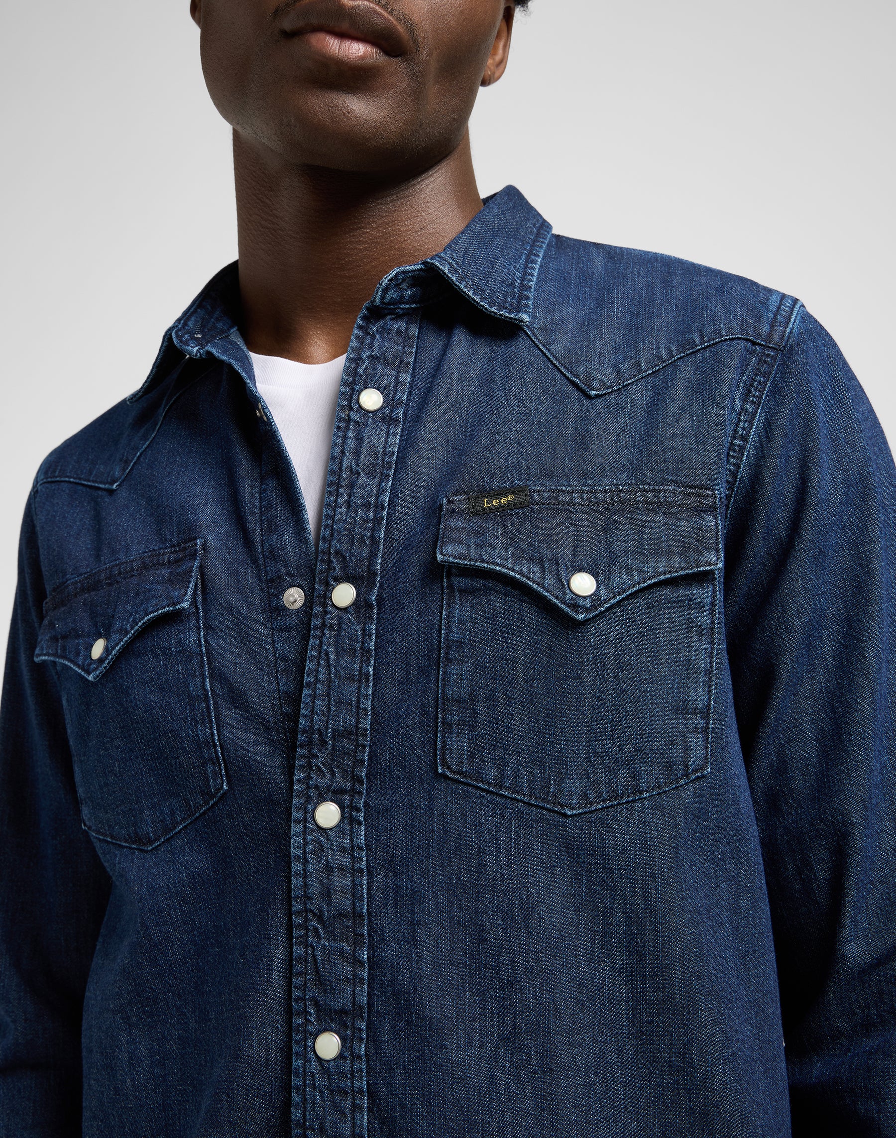 Regular Western Shirt in Rinse Hemden Lee