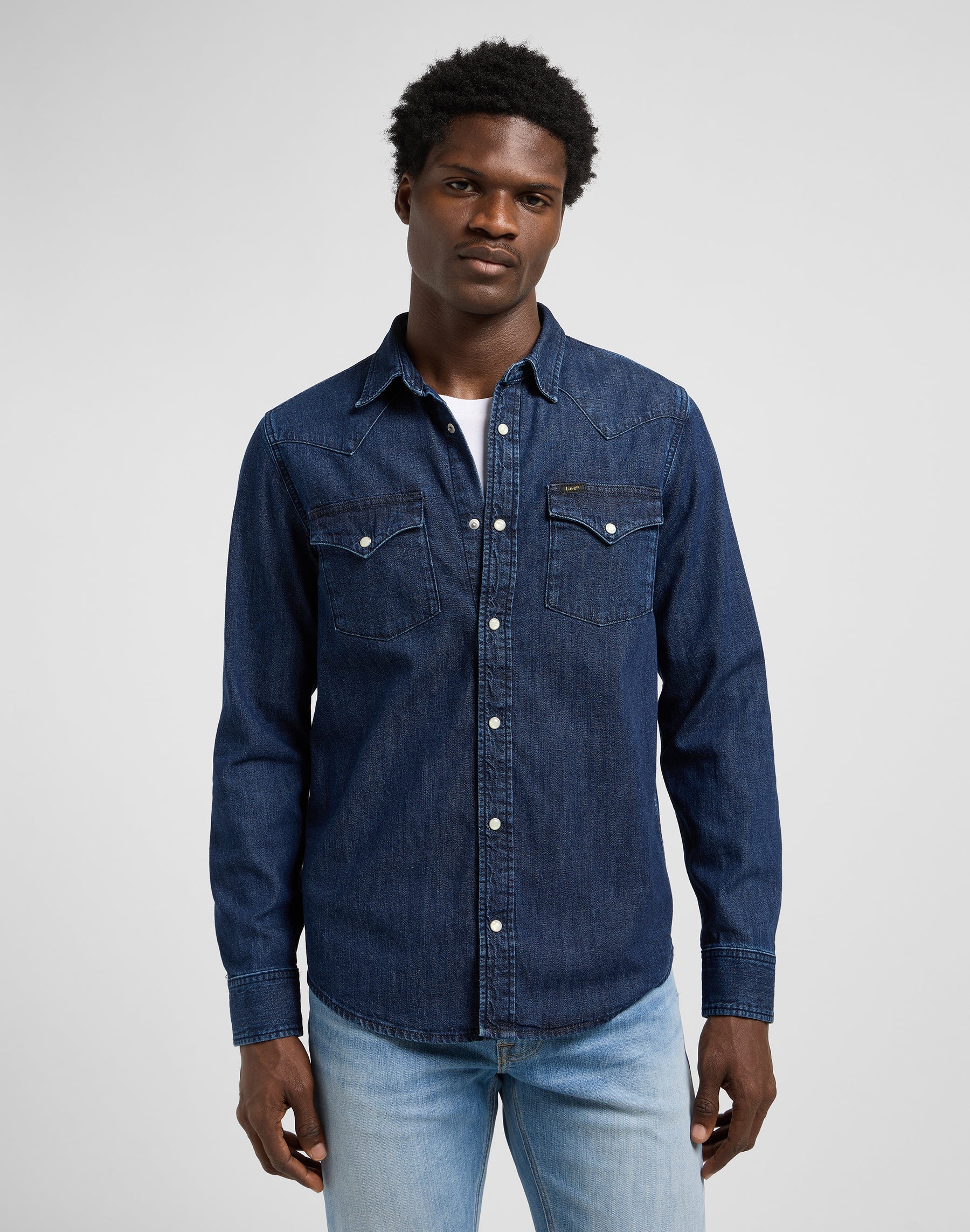 Regular Western Shirt in Rinse Hemden Lee