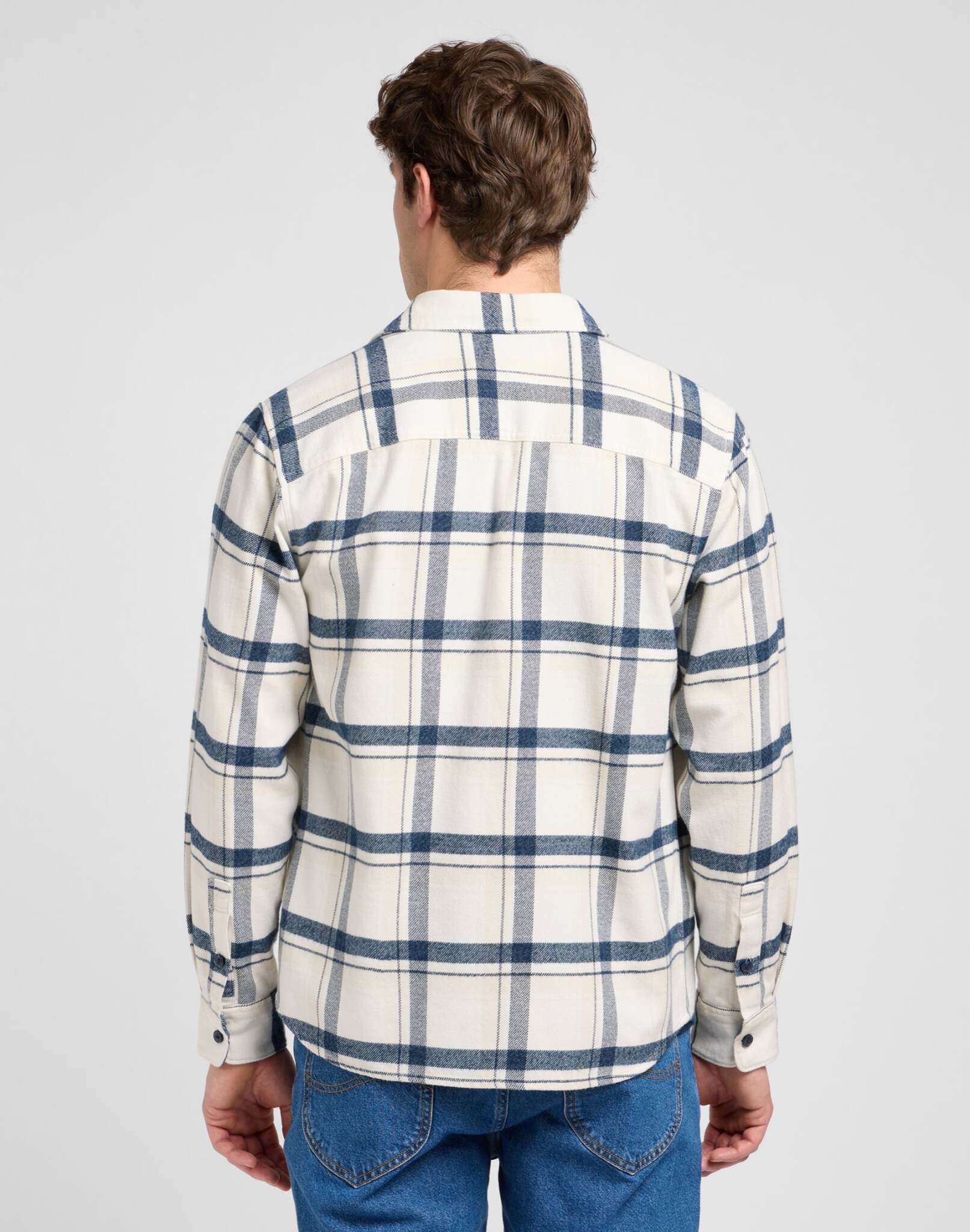 Mercantile Shirt in Vintage Ecru Jaspe Plaid Hemden Lee