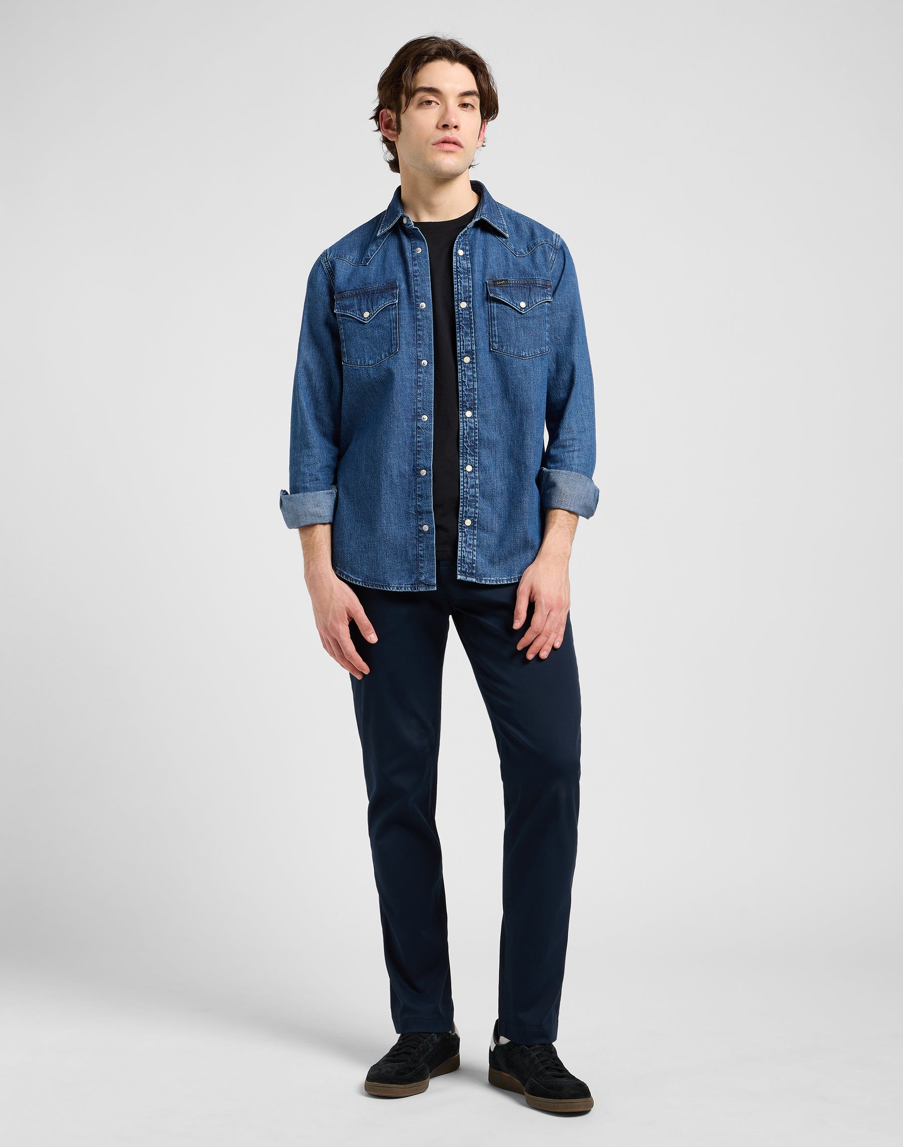 Regular Chino in Rivet Navy Pants Lee