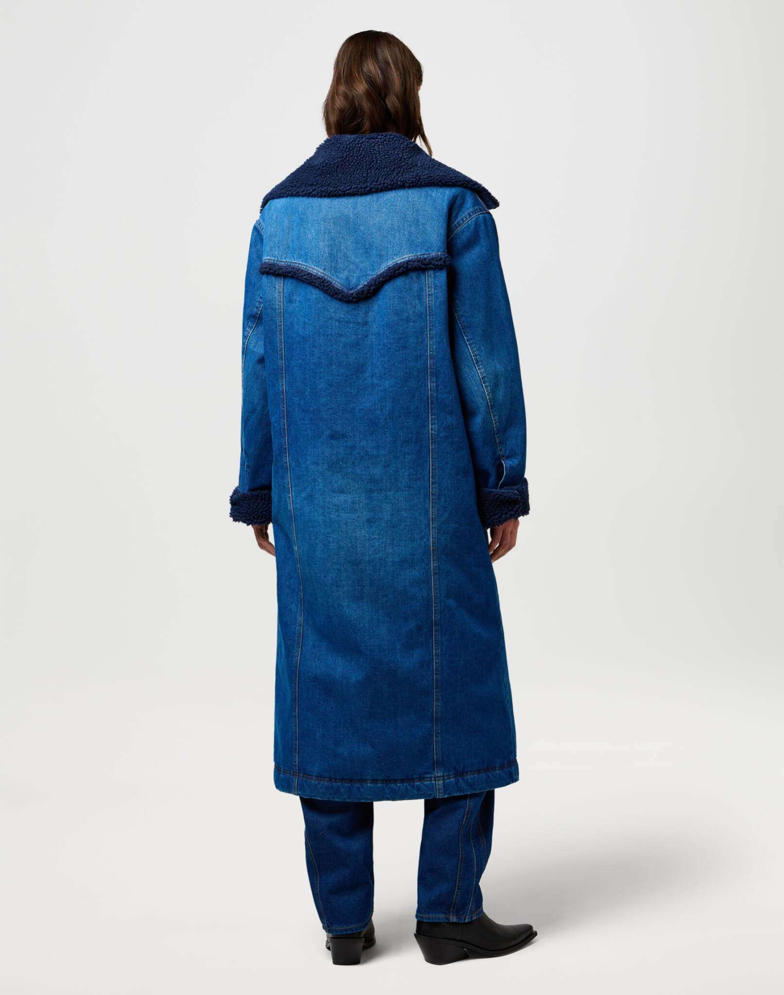 Wrange Coat in Sparkle Blue Jacken Wrangler