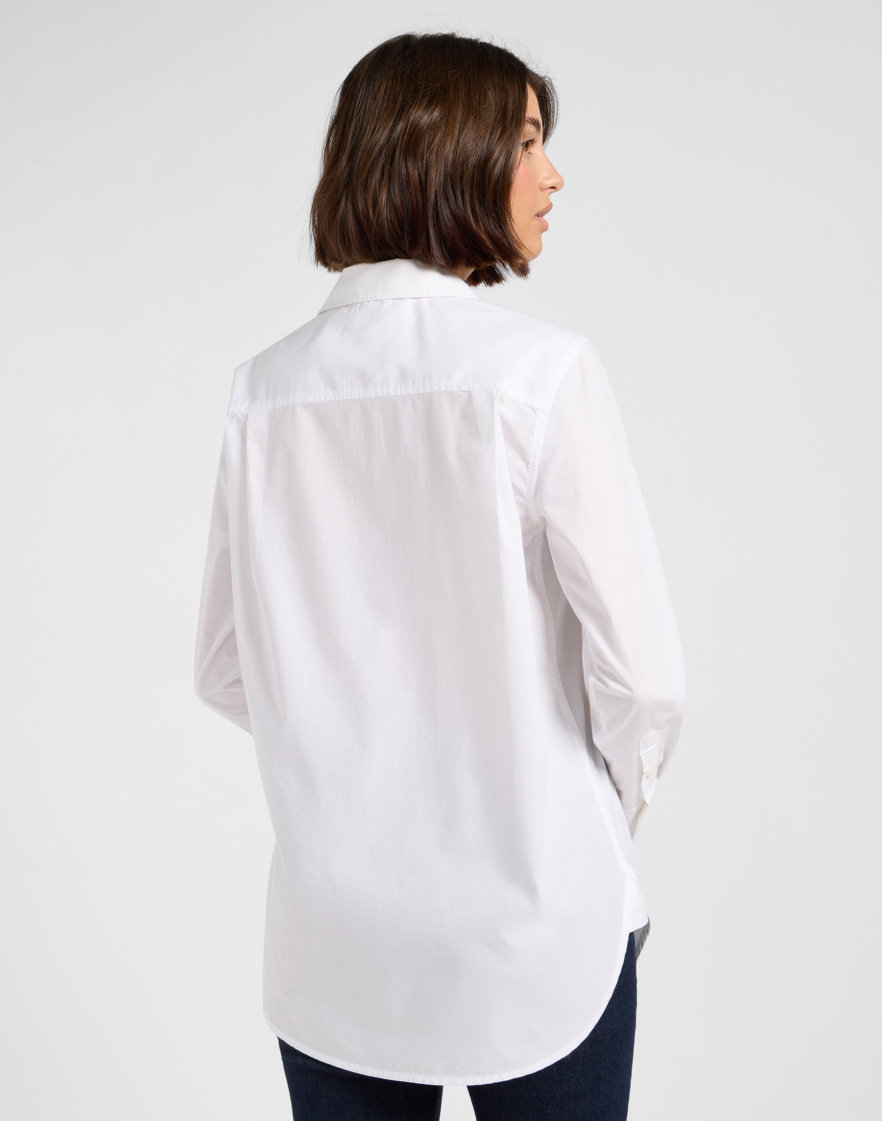 Classic Shirt in Bright White Hemden Lee