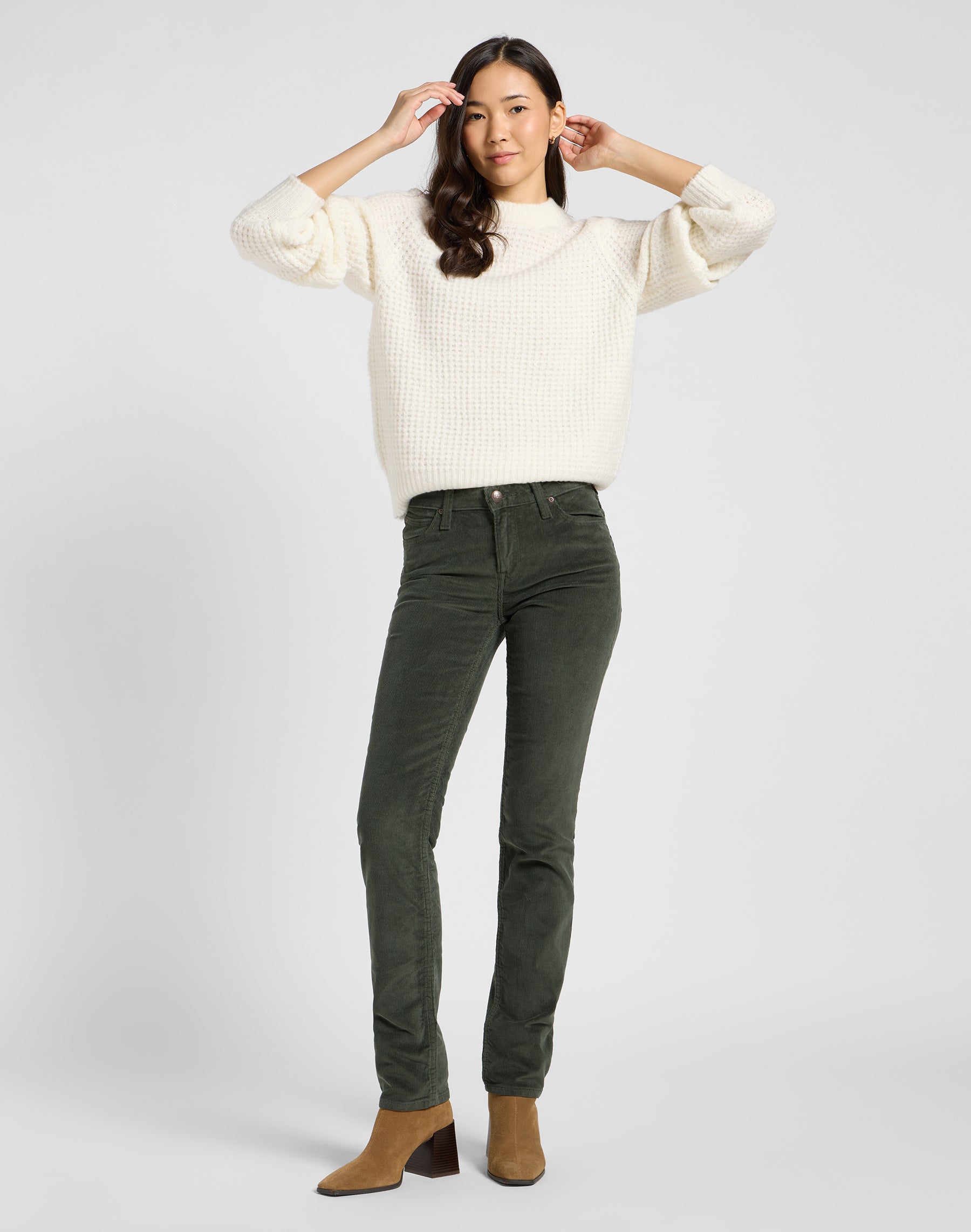 Marion in Olive Gray Hosen Lee