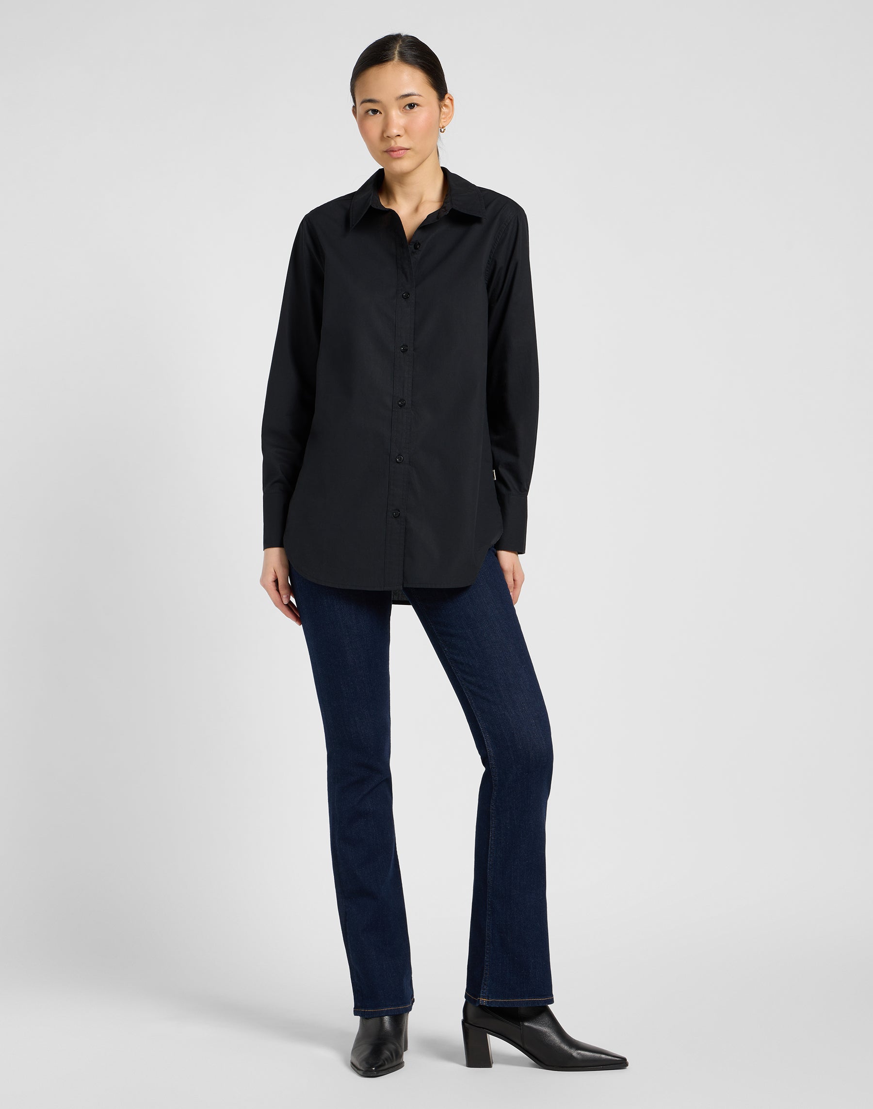 Classic Shirt in Unionall Black Hemden Lee