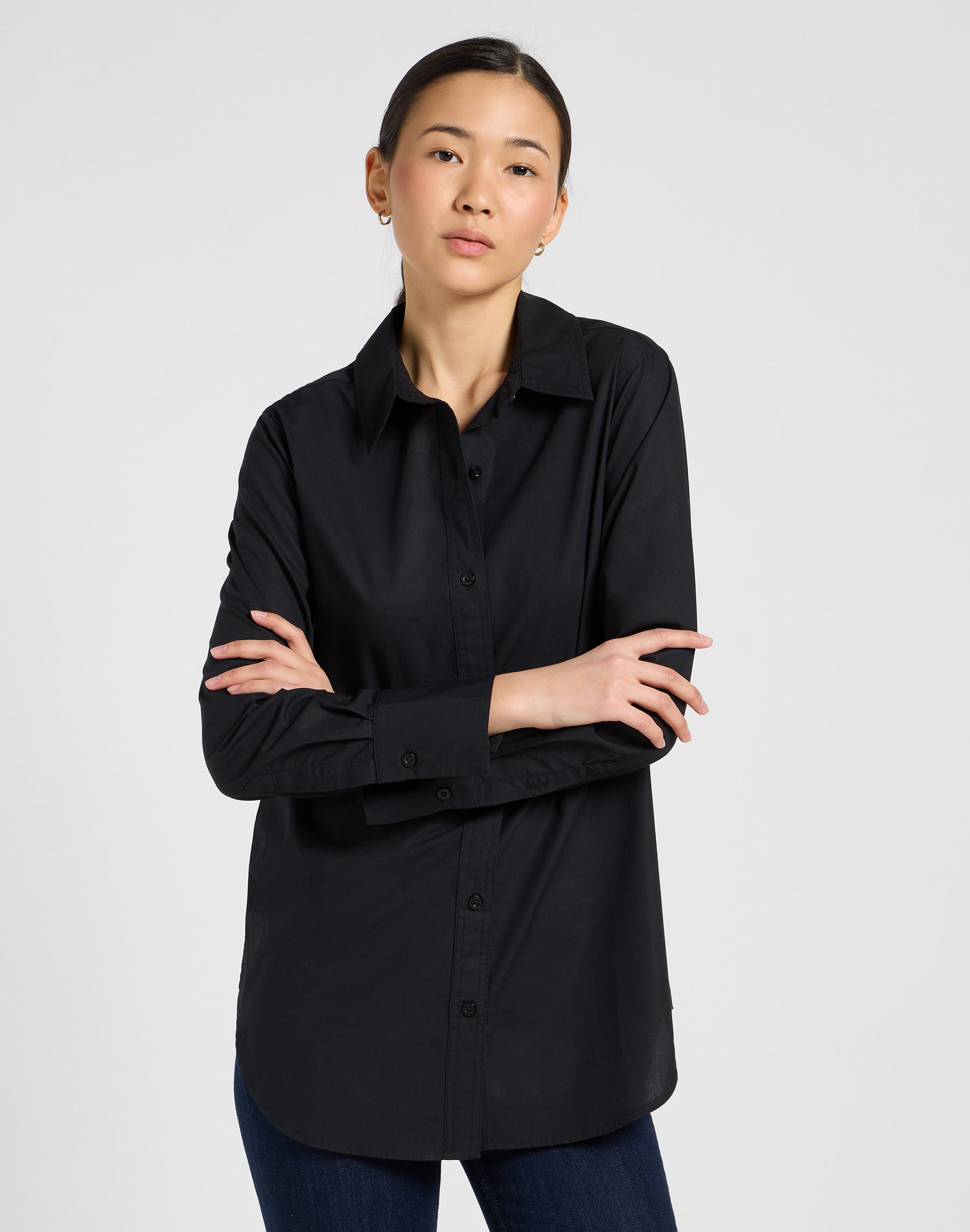 Classic Shirt in Unionall Black Hemden Lee