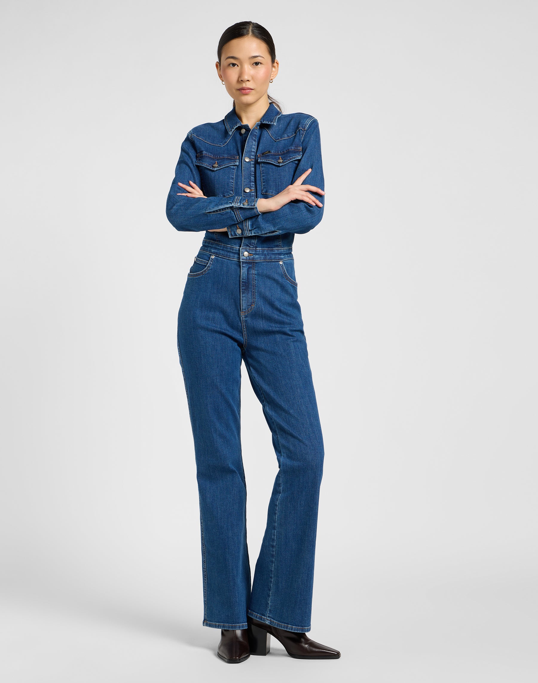 Western Jumpsuit in Upstream Overall Lee