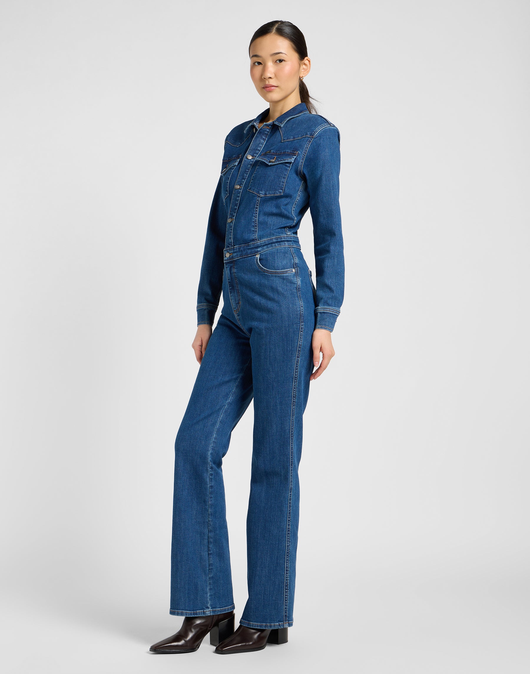 Western Jumpsuit in Upstream Overall Lee