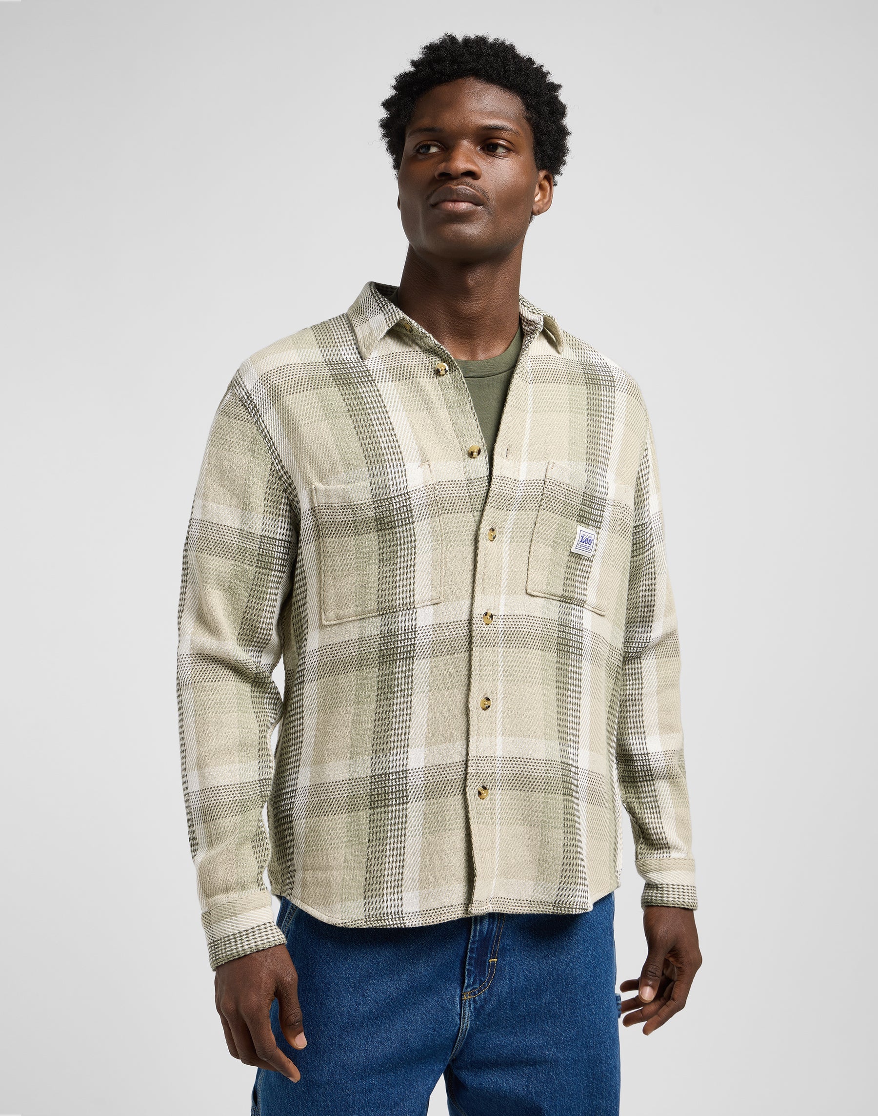 Workwear Shirt 2.0 in Oak Moss Plaid Hemden Lee