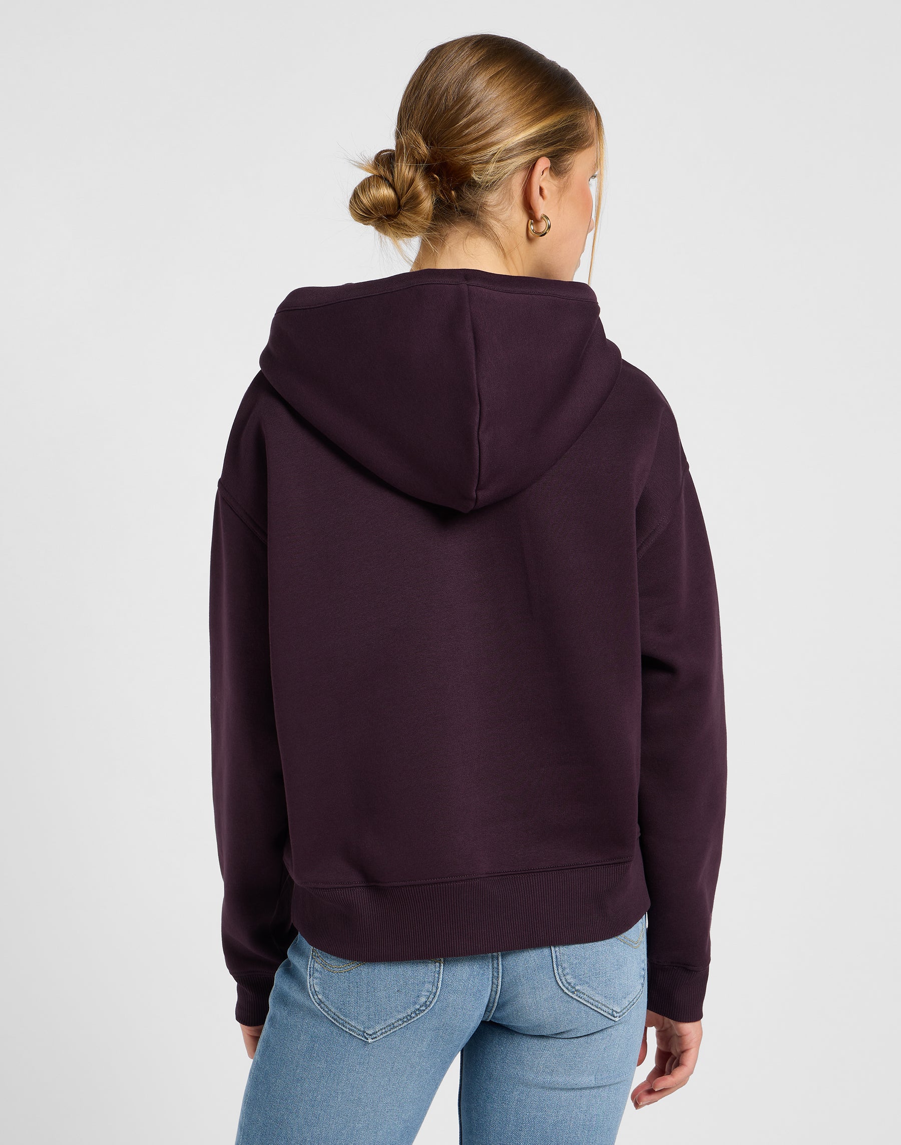 Essential Hoodie in Deep Wine Kapuzenpullover Lee