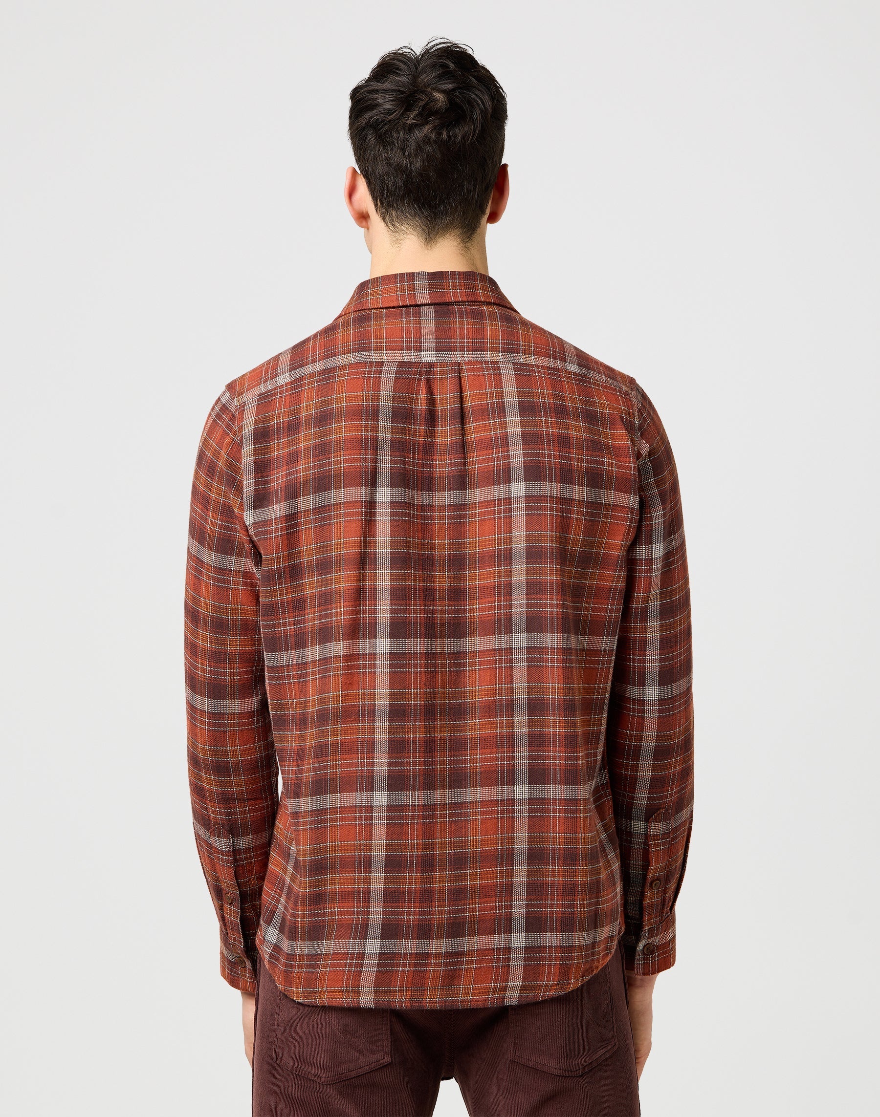 1 Pkt Flannel Shirt in Fired Brick Hemden Wrangler