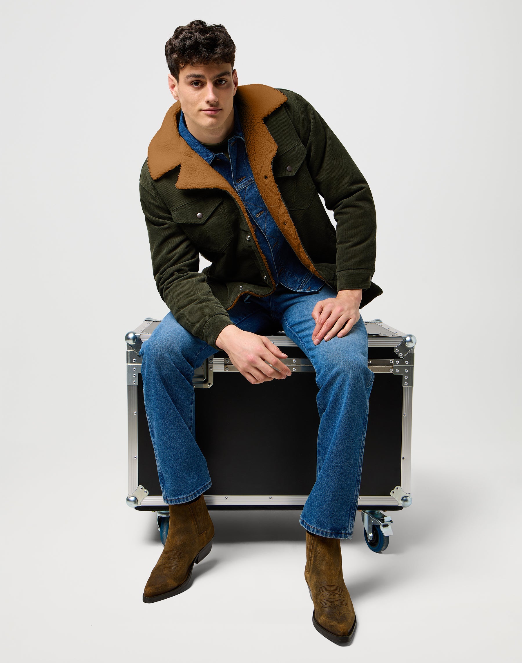 Wrange Coat in Forest Night Jacken Wrangler