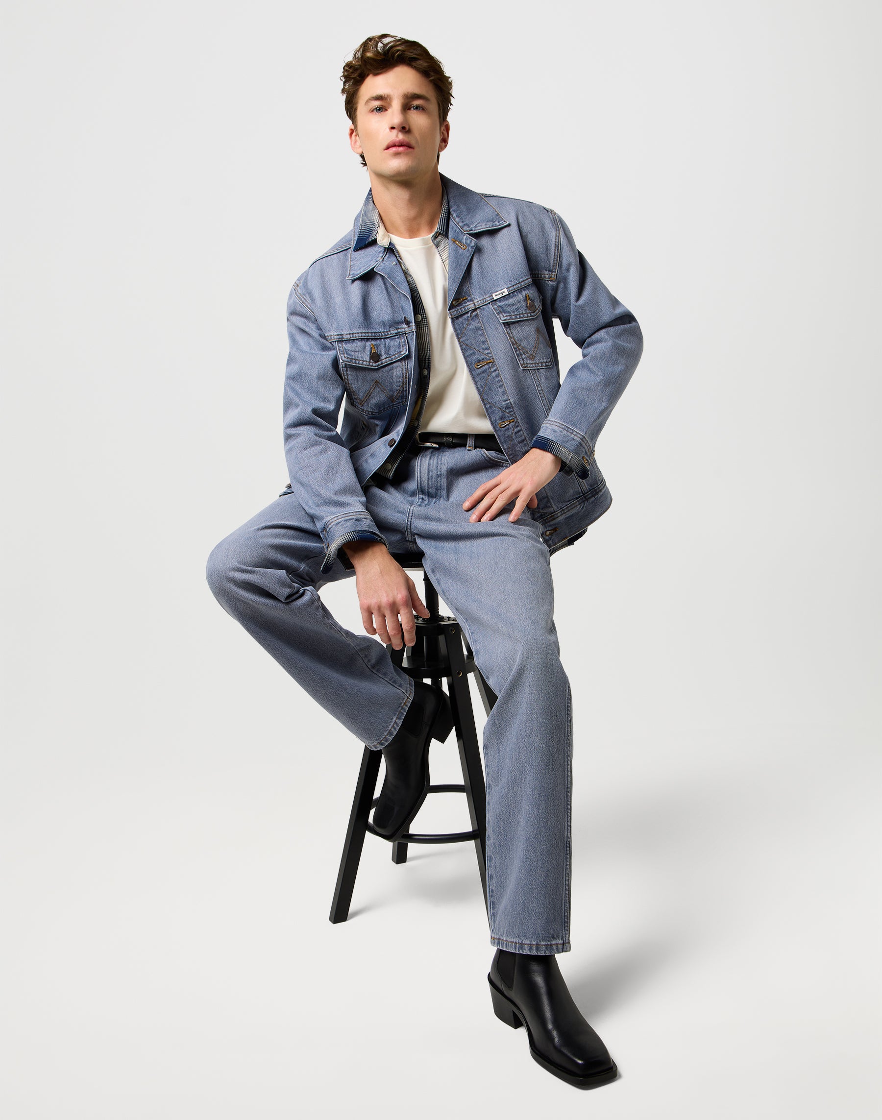 Anti Fit Jacket in Light Ice Jacken Wrangler