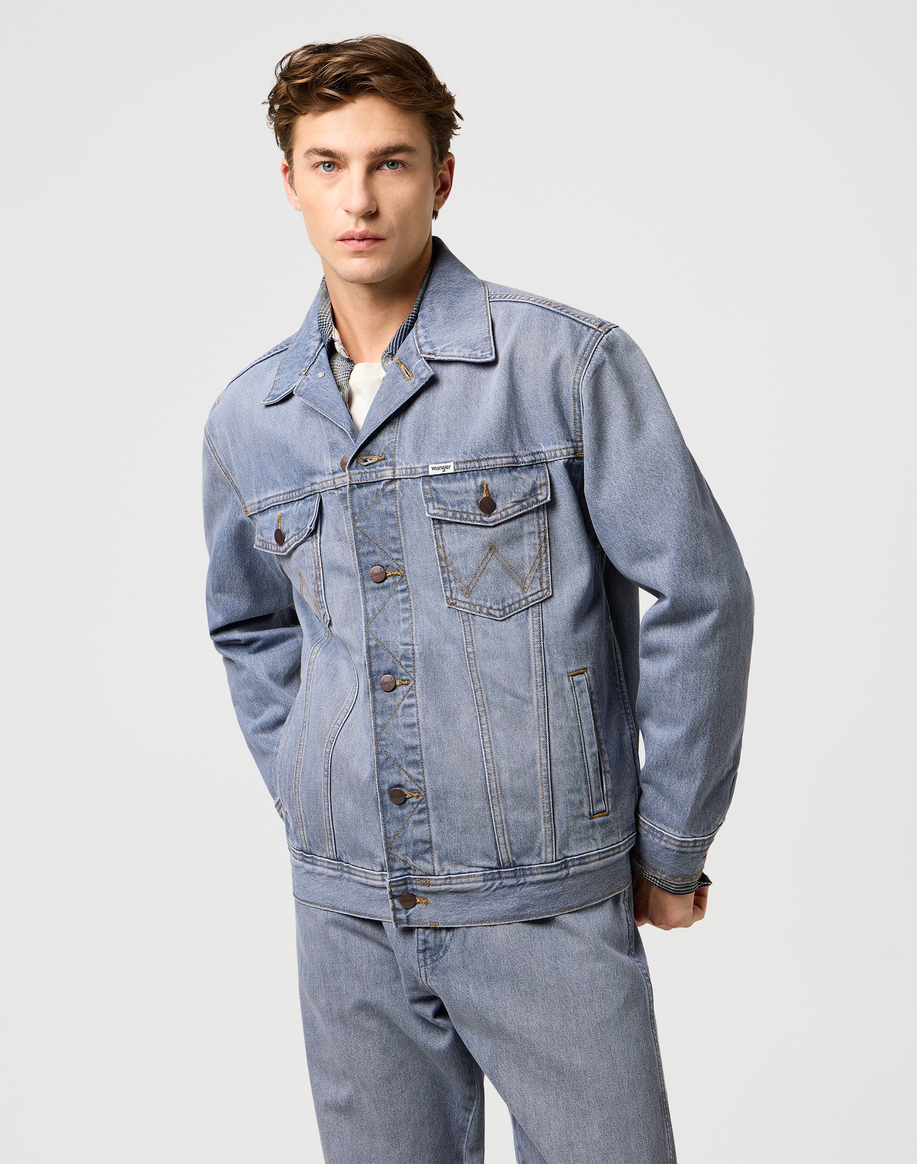 Anti Fit Jacket in Light Ice Jacken Wrangler