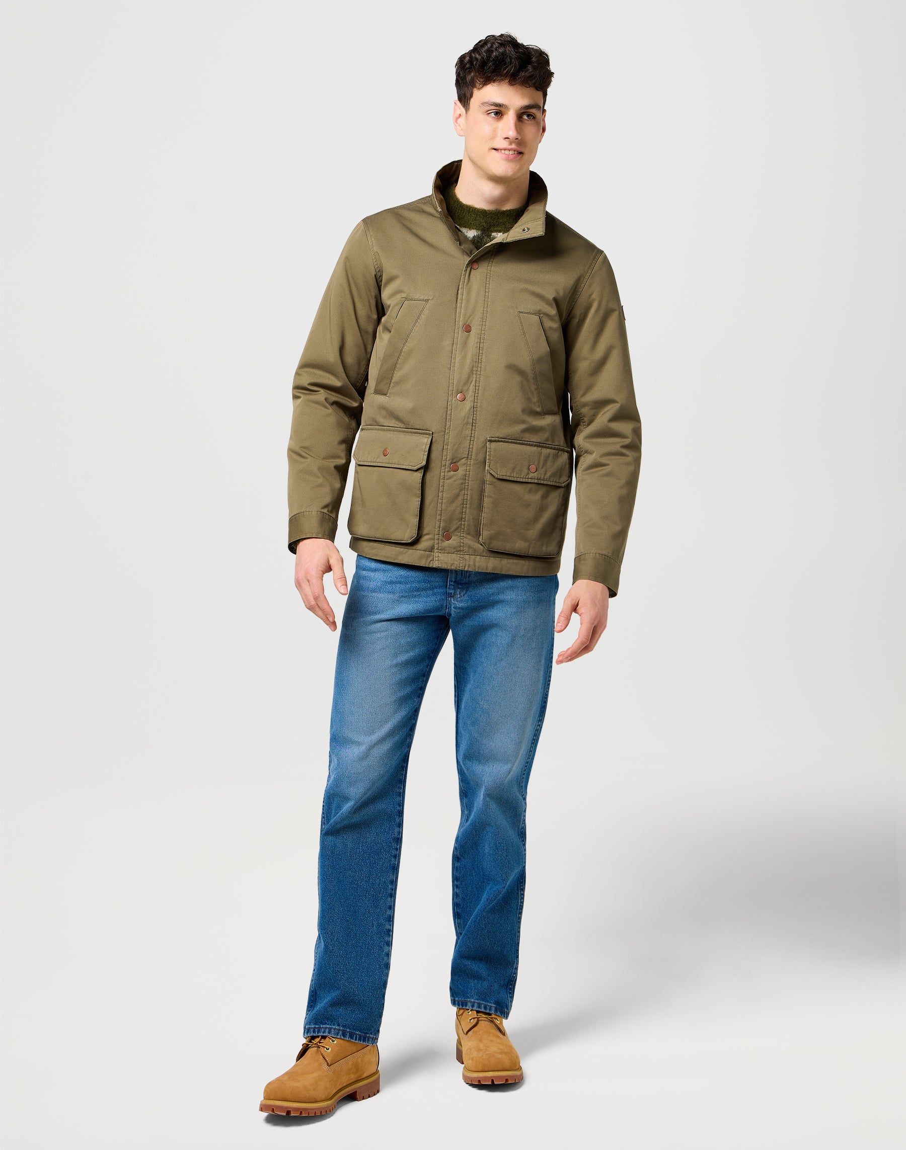Field Jacket in Ivy Green Jacken Wrangler