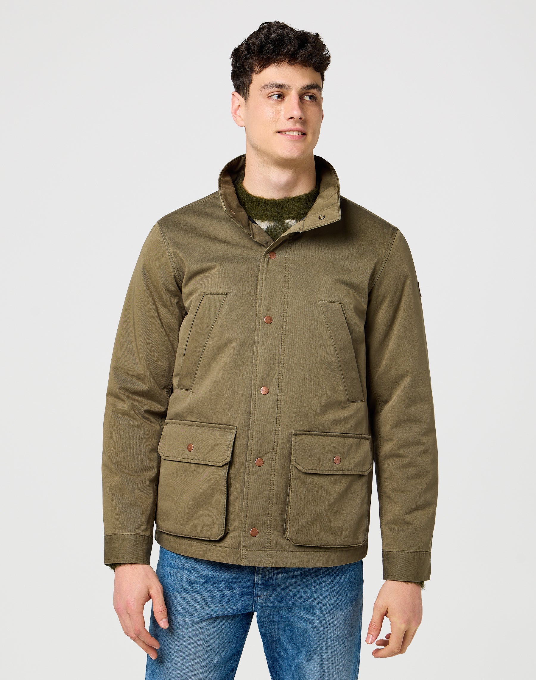 Field Jacket in Ivy Green Jacken Wrangler