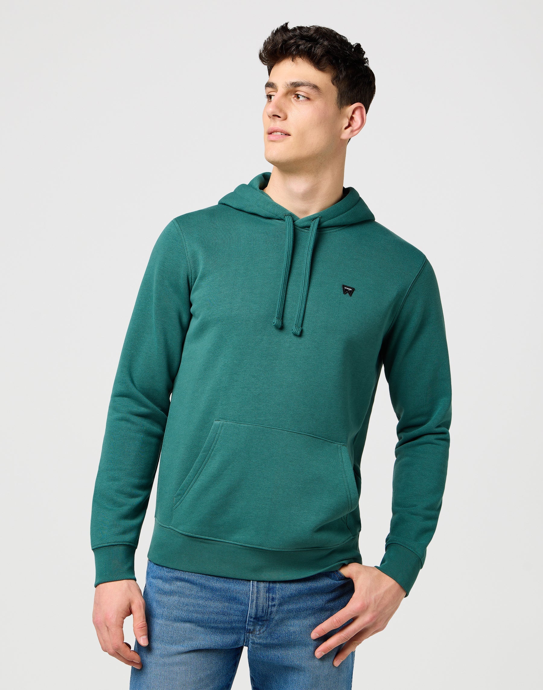 Sign Off Hoodie in Bistro Green Kapuzenpullover Wrangler