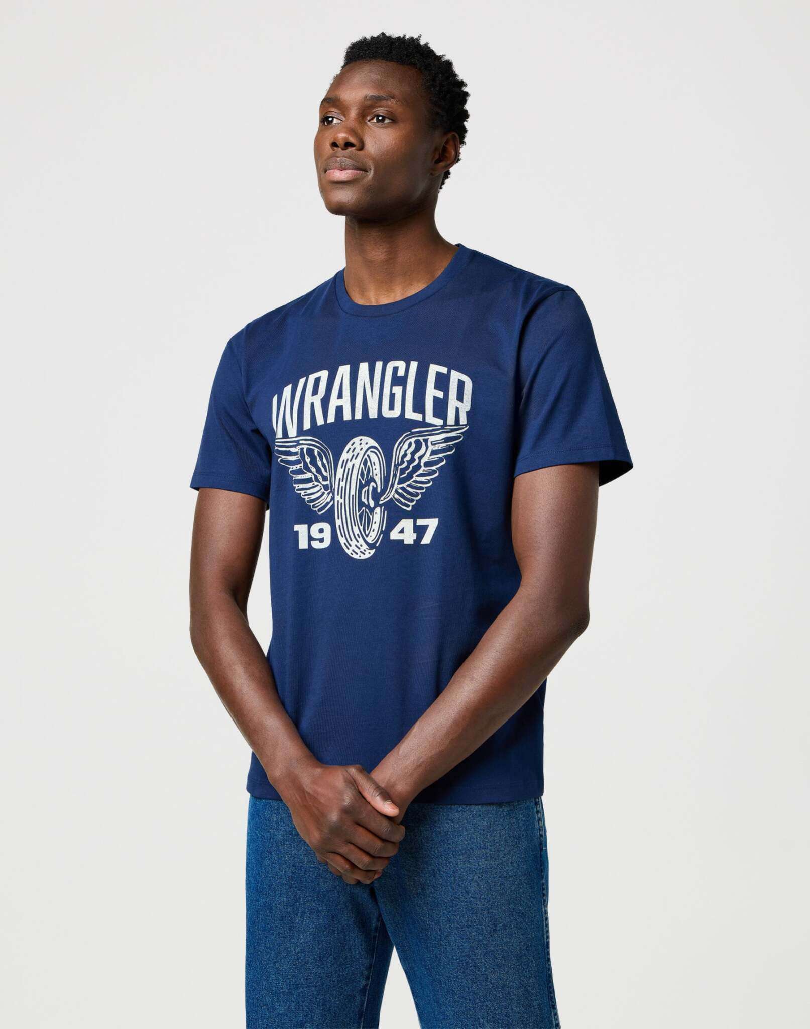 Americana Tee in Navy T-Shirts Wrangler
