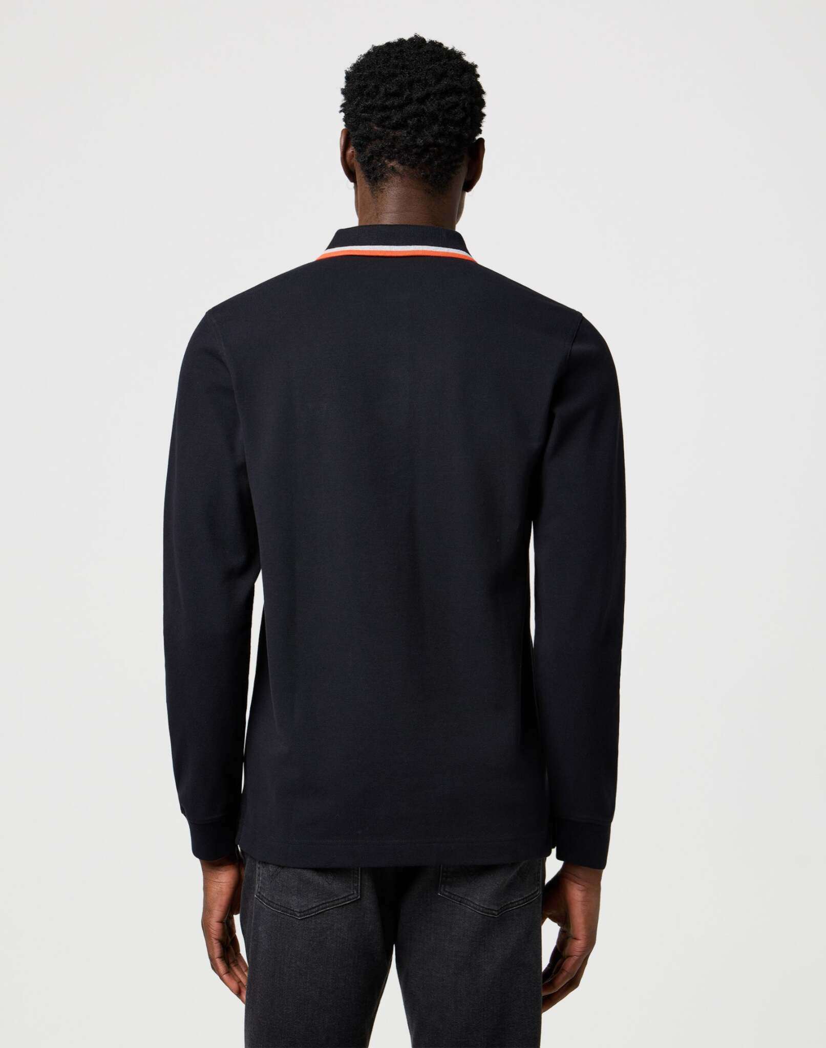 Ls Polo Shirt in Black T-Shirts Wrangler