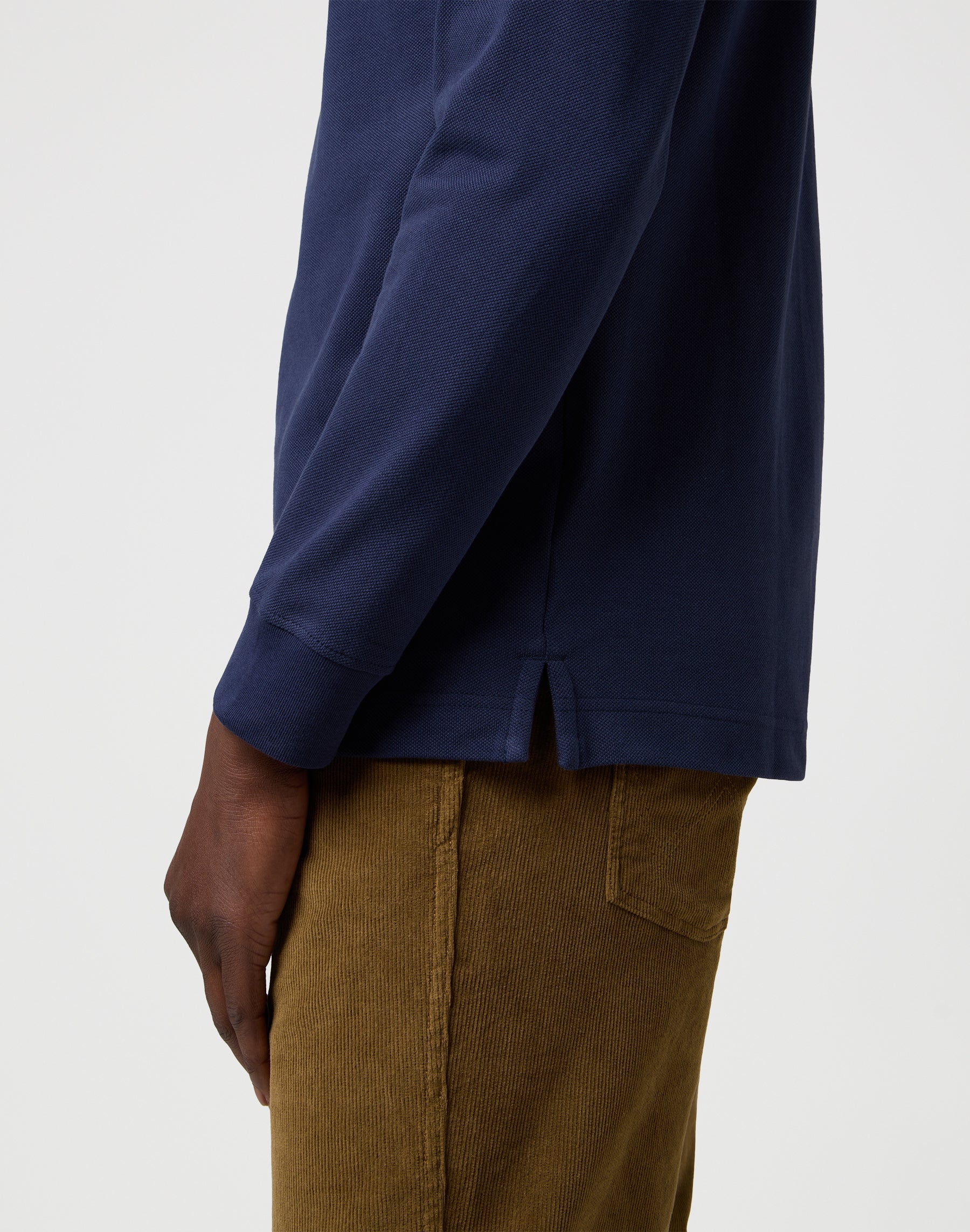 Ls Polo Shirt in Navy T-Shirts Wrangler