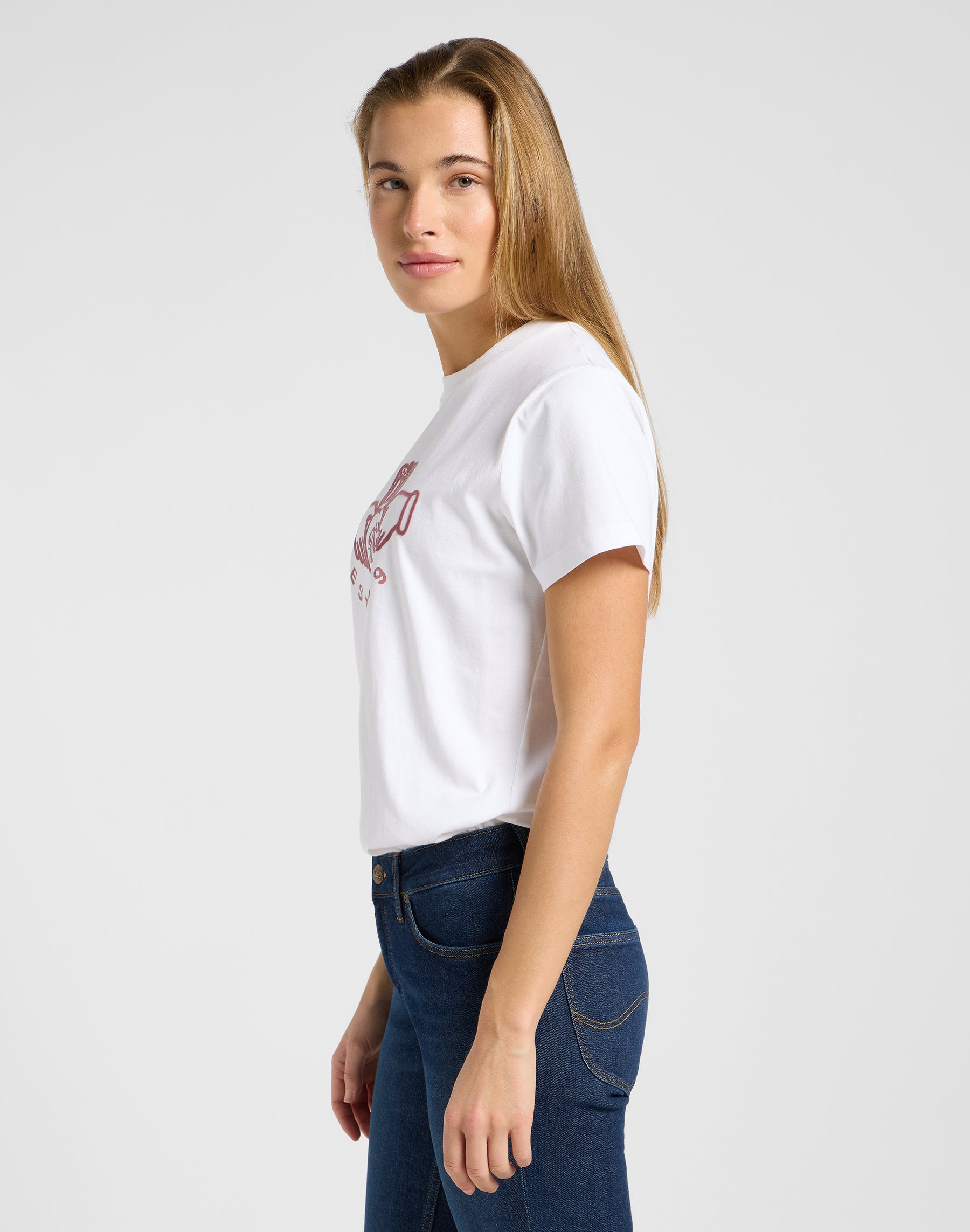 Small Graphic Tee 1 in Ecru T-Shirts Lee