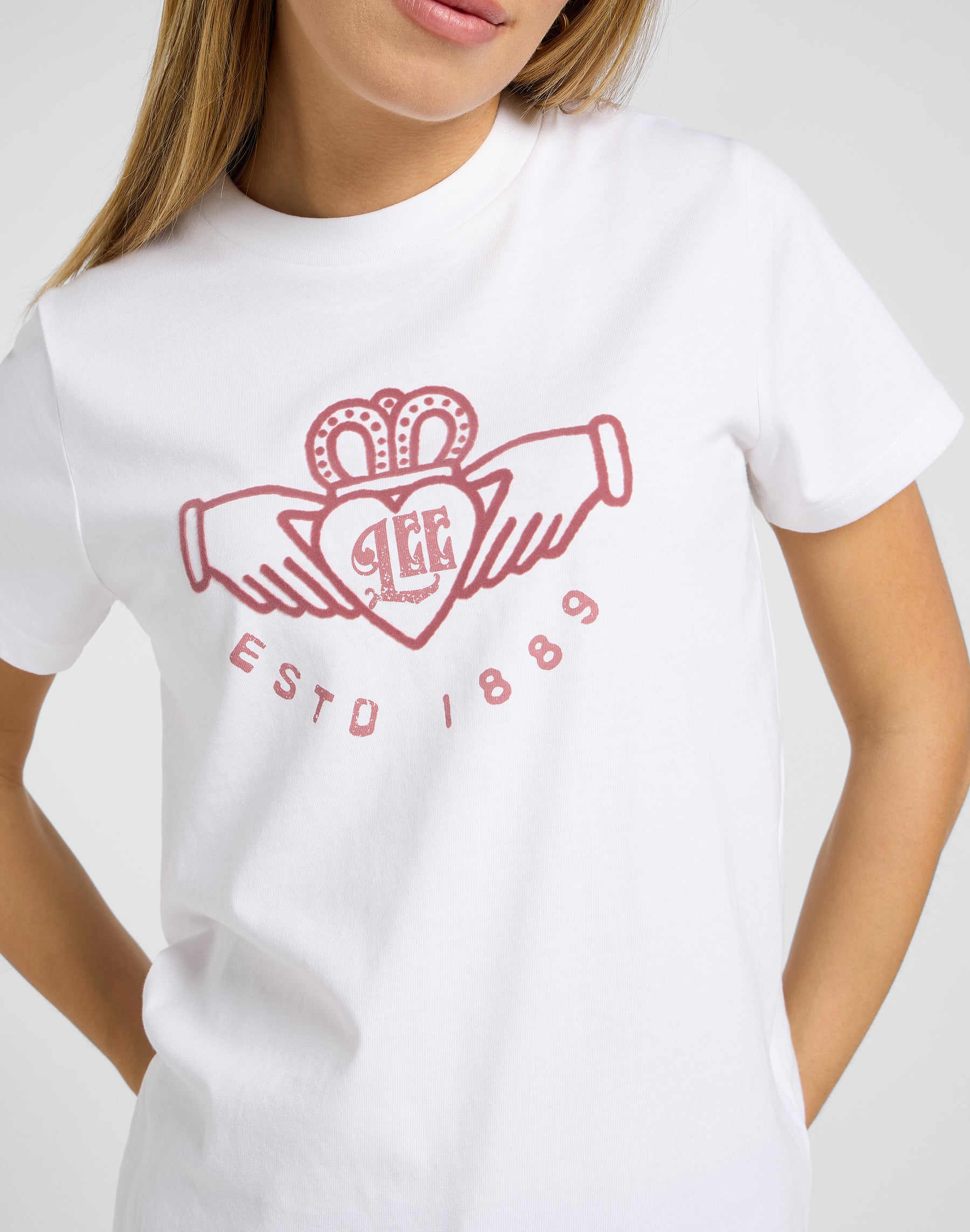 Small Graphic Tee 1 in Ecru T-Shirts Lee