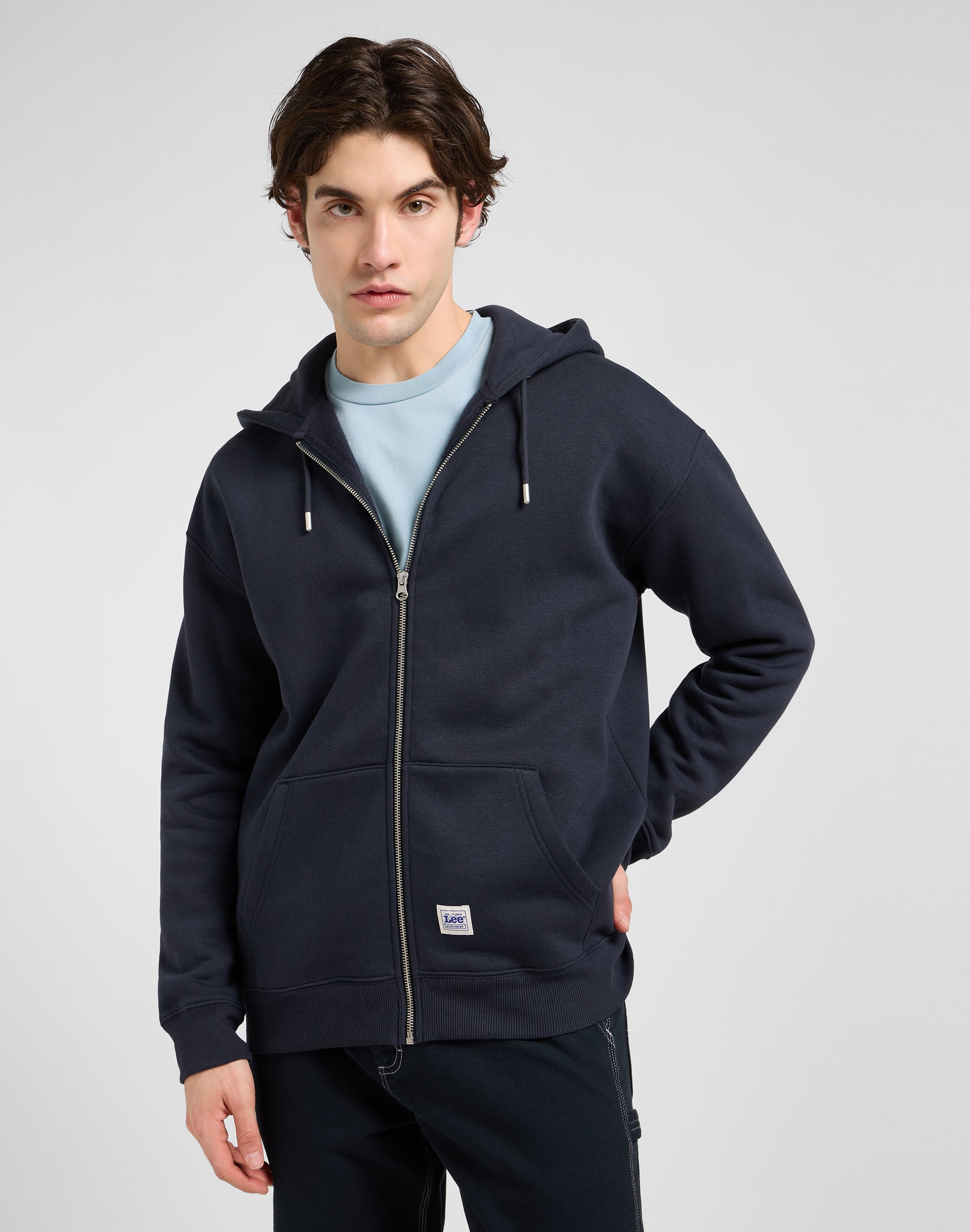 Ww Full Zip Hoodie in Rebel Navy Sweatjacken Lee