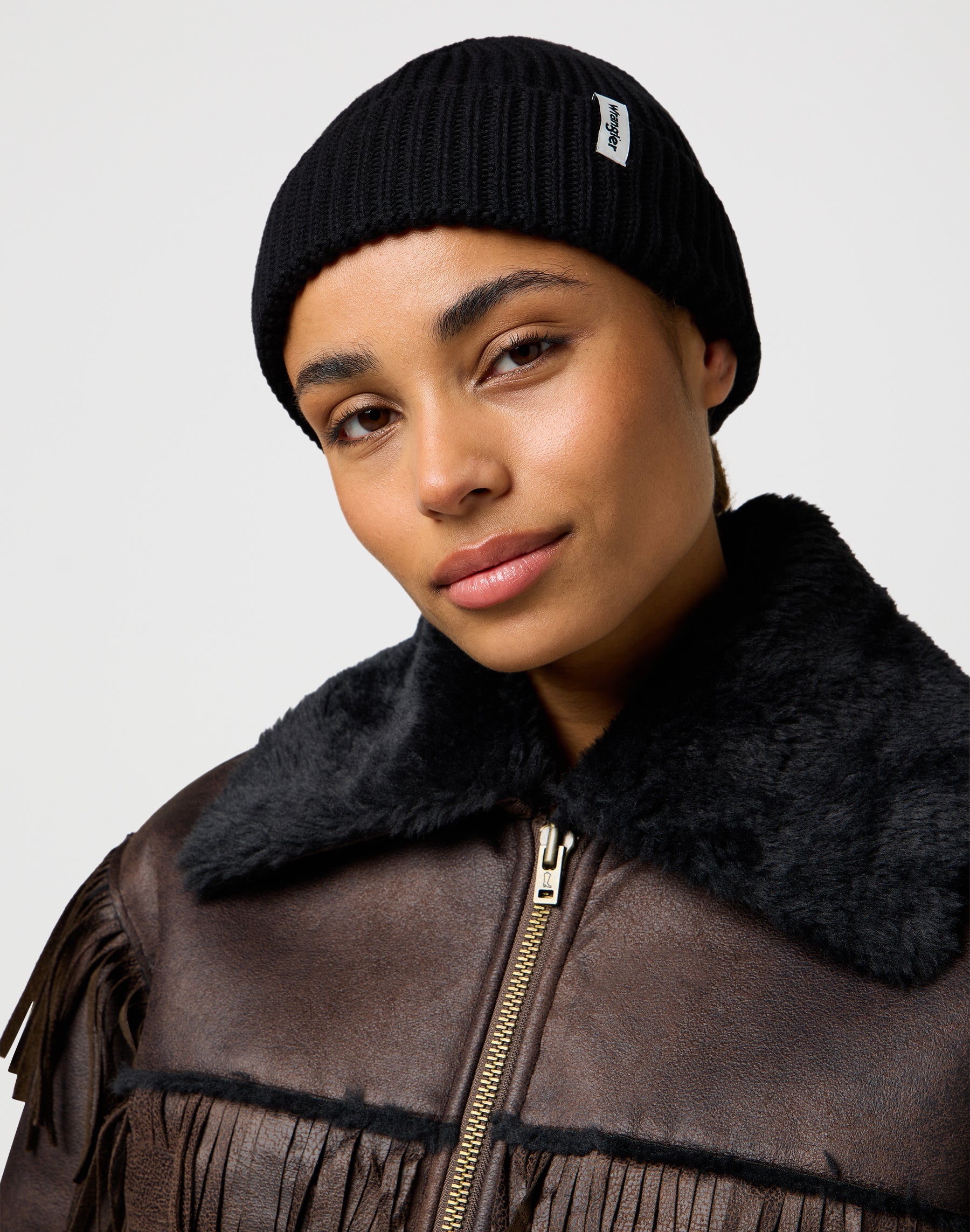 Sign Off Beanie in Black Mützen Wrangler