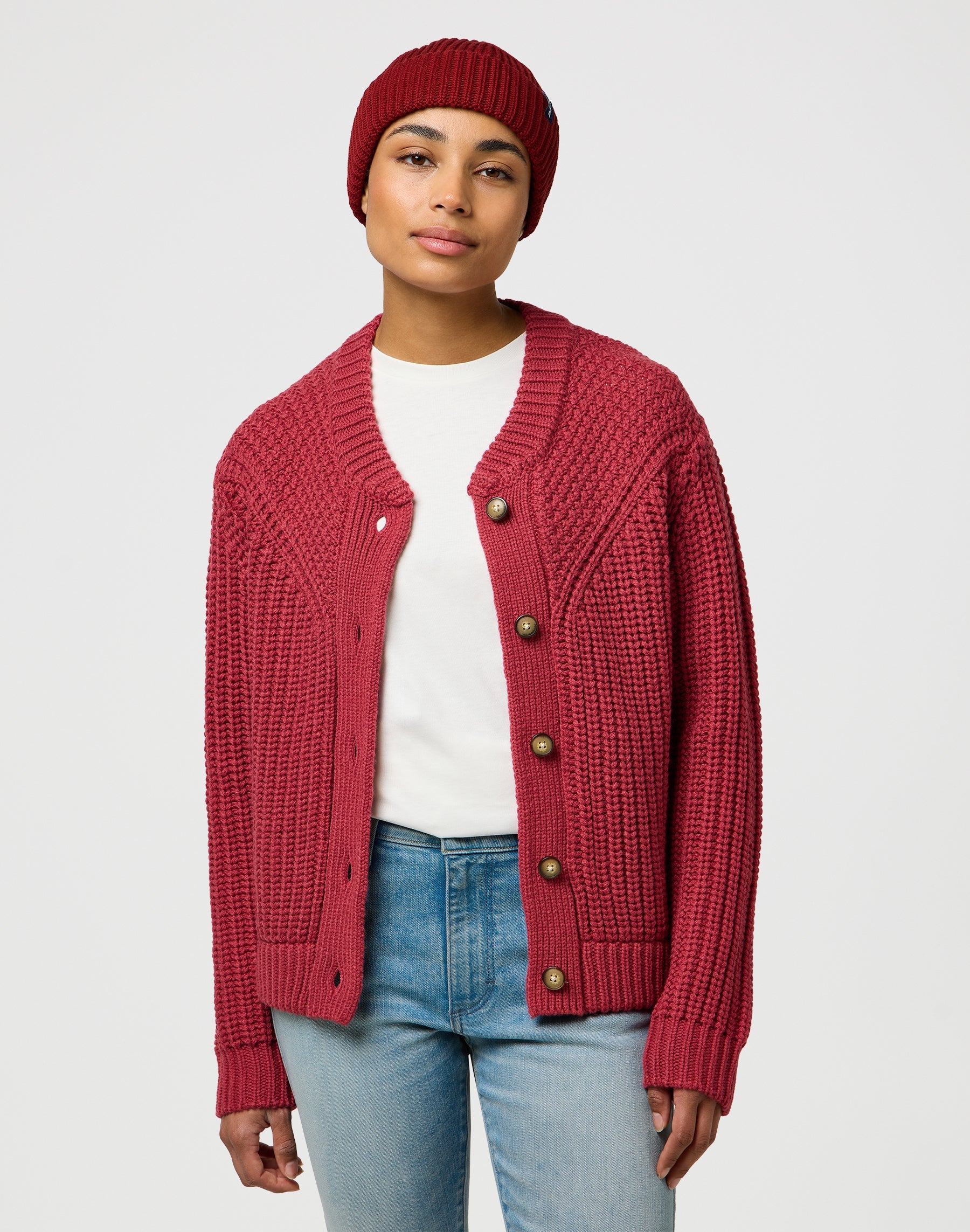 Sign Off Beanie in Fired Brick Mützen Wrangler