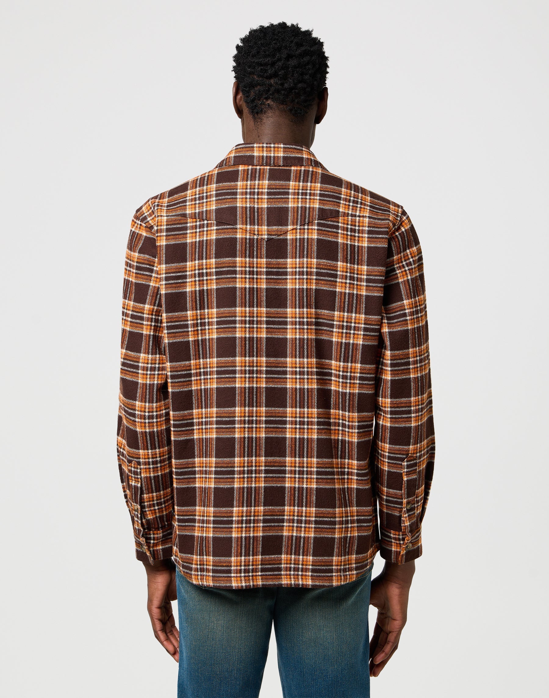 Overshirt in Deep Brown Hemden Wrangler