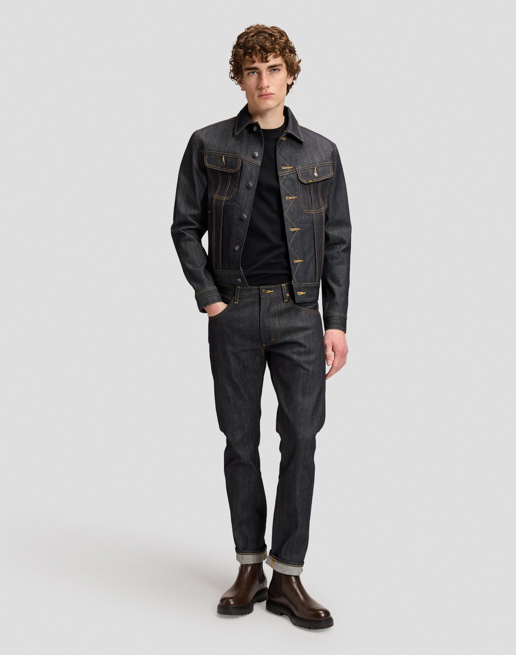 Jacke 101 Rider in Dry Blue Jacken Lee