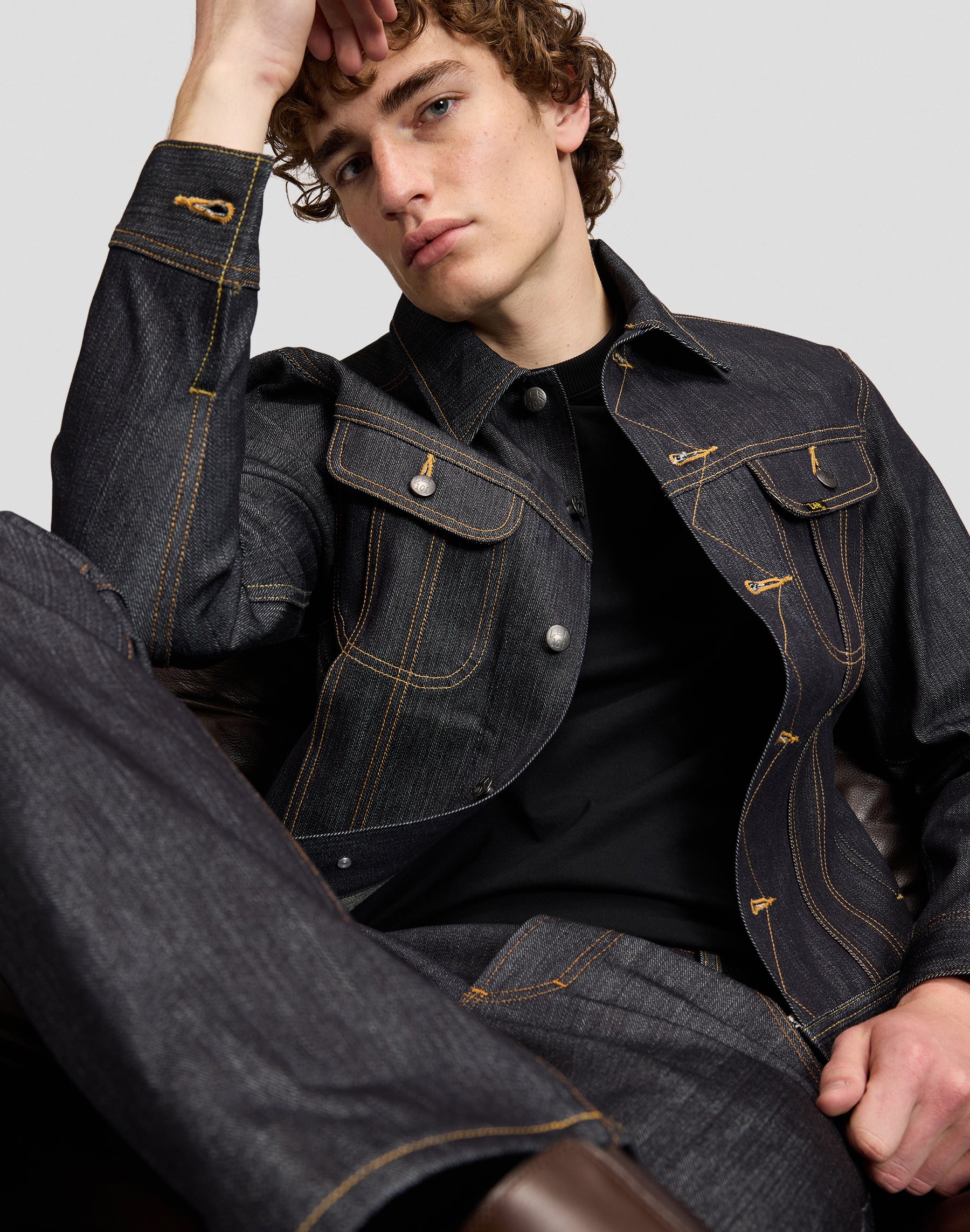 Jacke 101 Rider in Dry Blue Jacken Lee