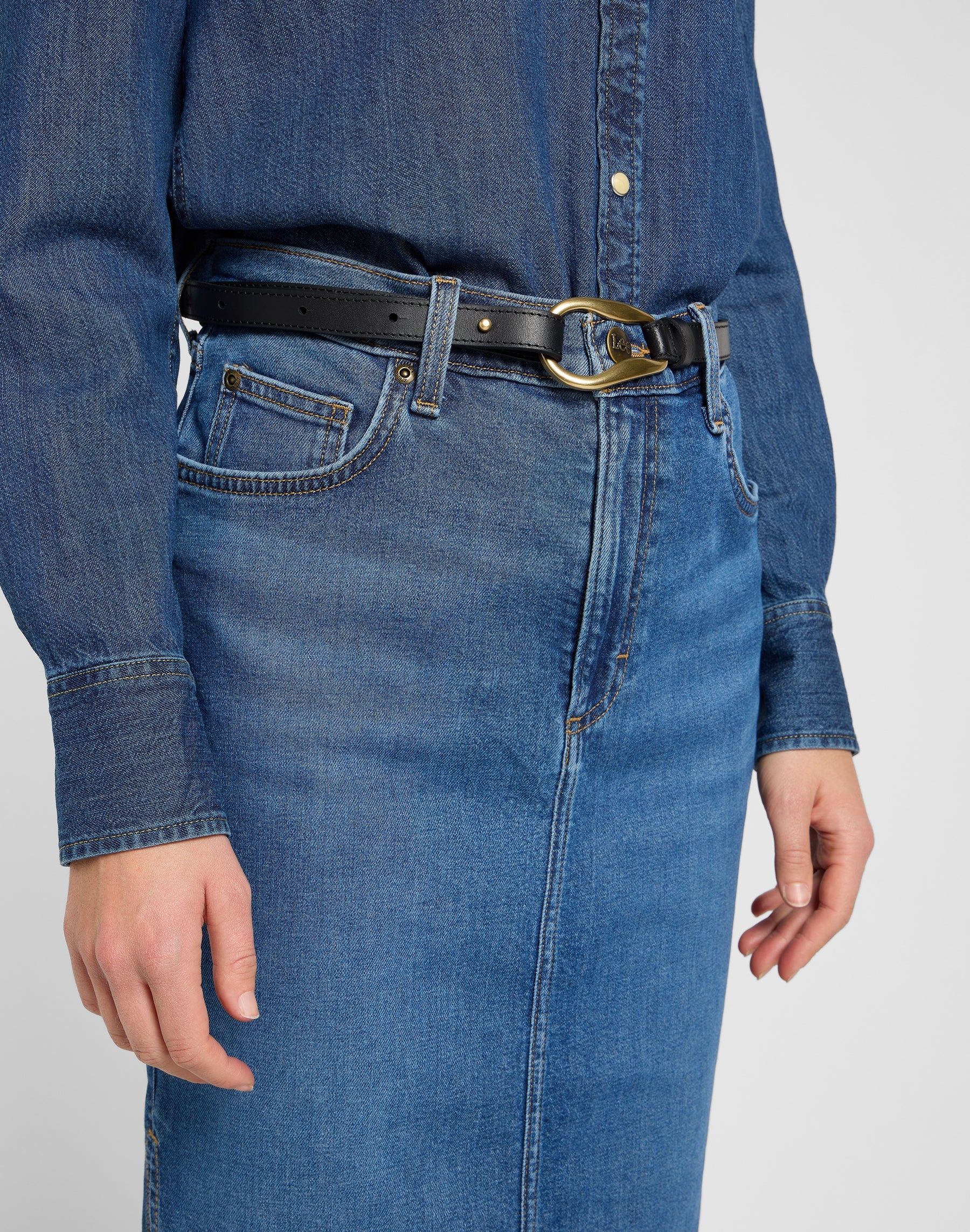 Loop Belt in Black Gürtel Lee