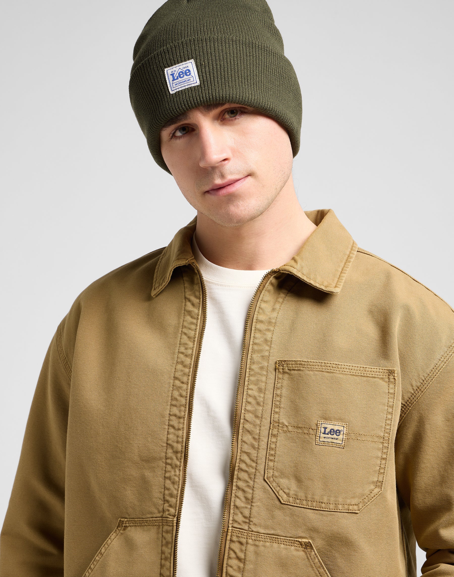 Workwear Beanie in Oak Moss Mützen Lee