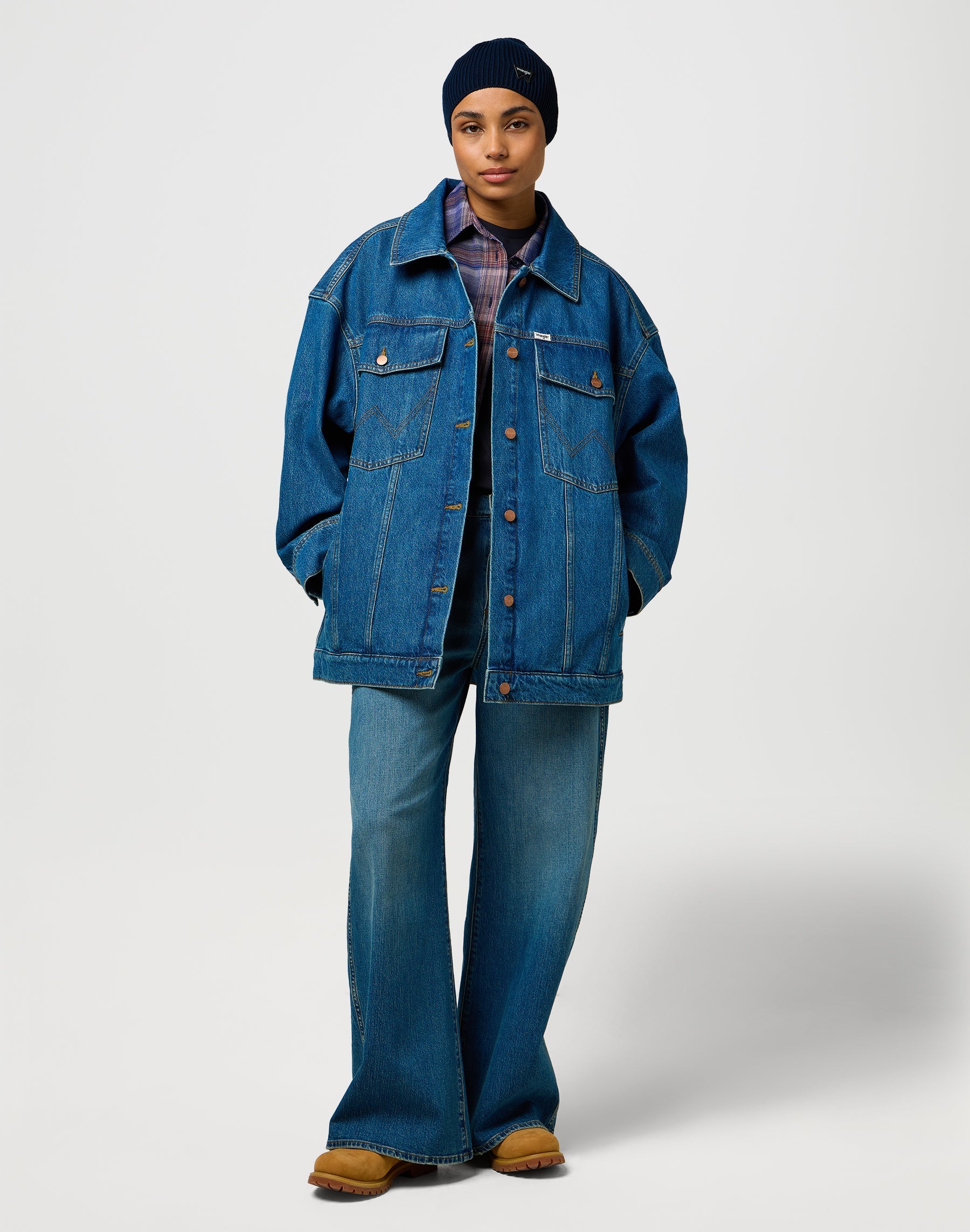 Easy Beanie in Navy Mützen Wrangler