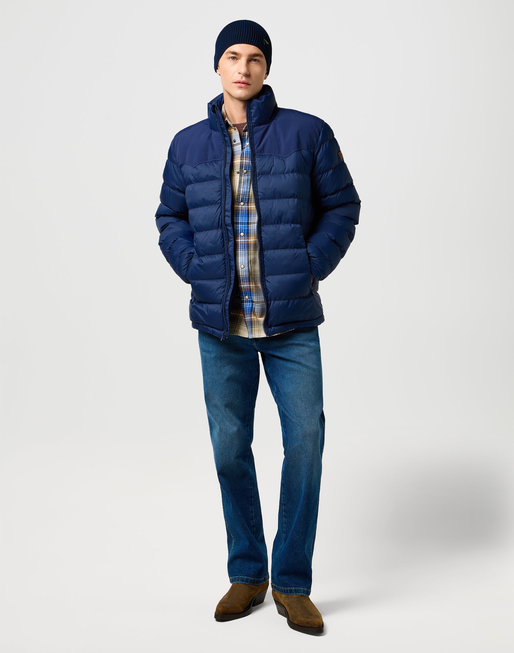 Easy Beanie in Navy Mützen Wrangler