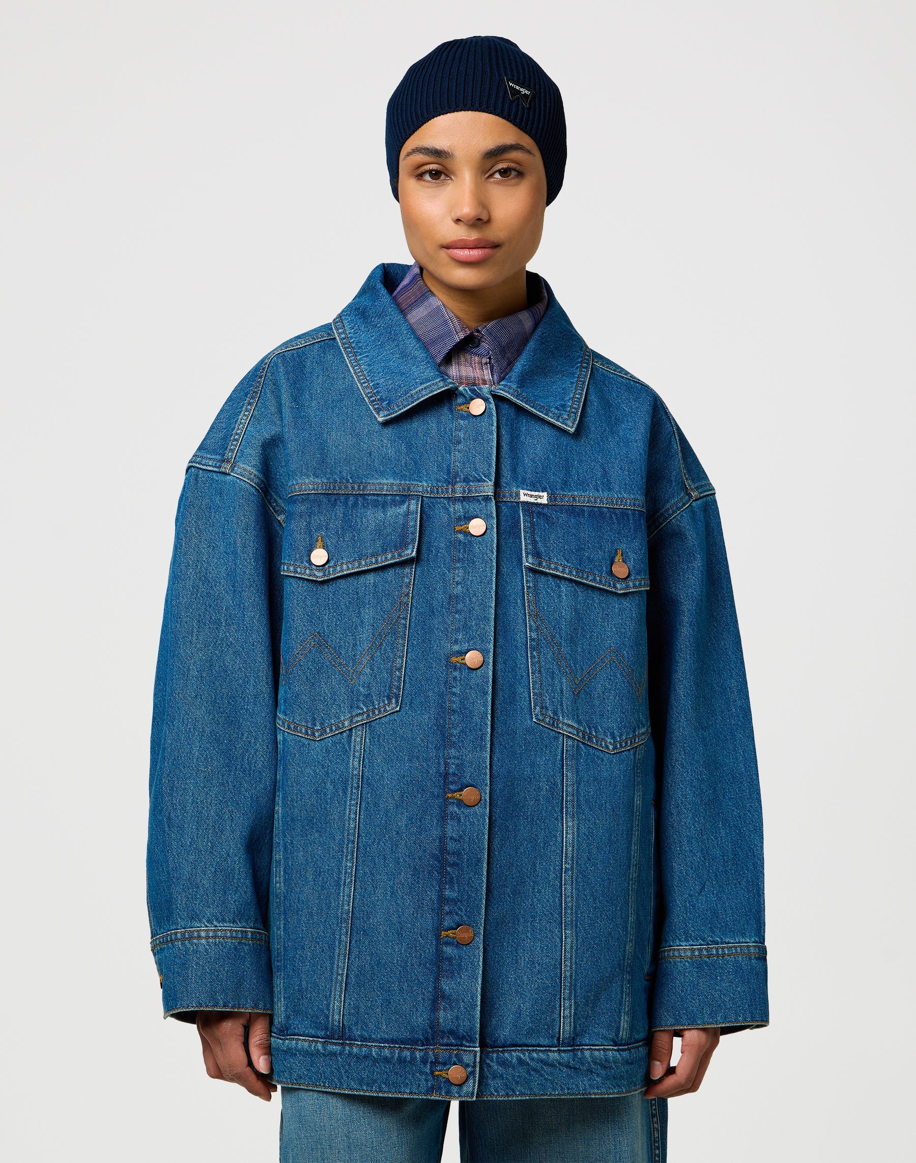 Easy Beanie in Navy Mützen Wrangler