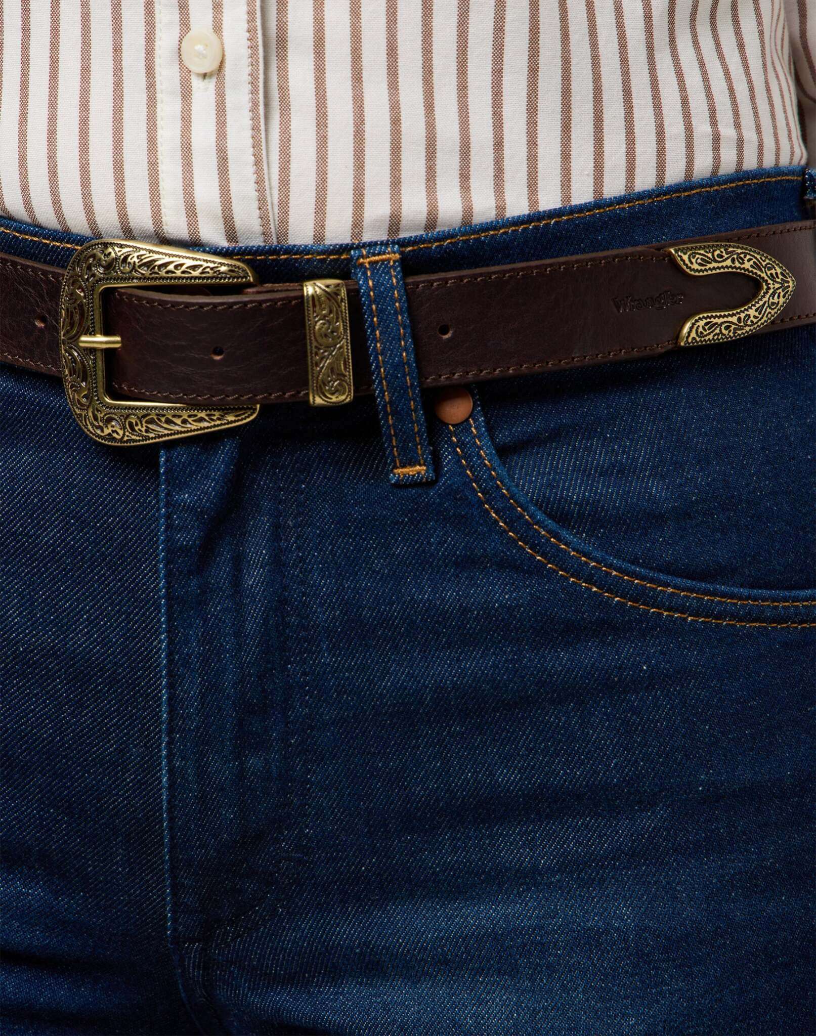 Western Belt in Brown Gürtel Wrangler